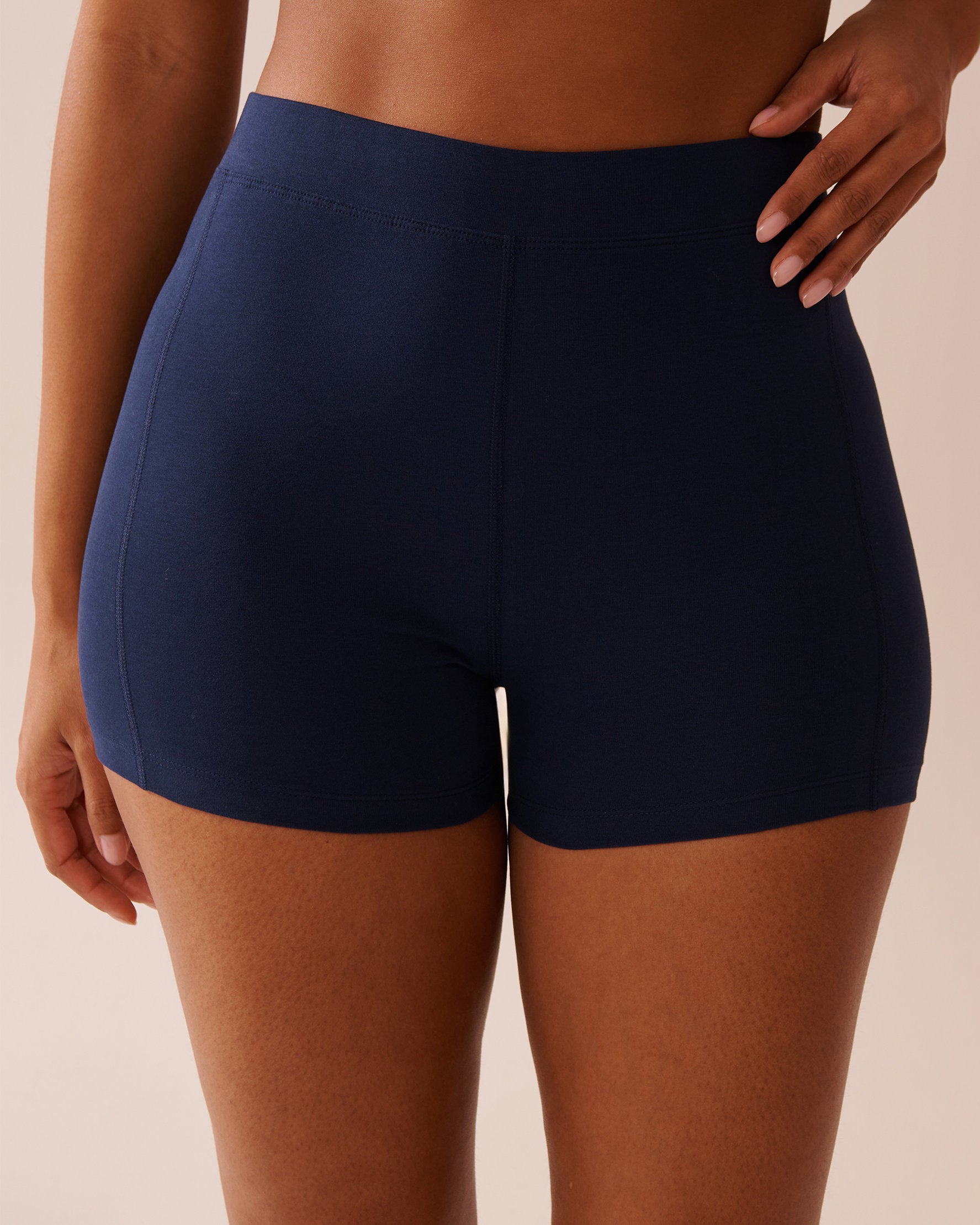 La Vie en Rose_Cotton Biker Style Pajama Shorts_40200685_40099_01