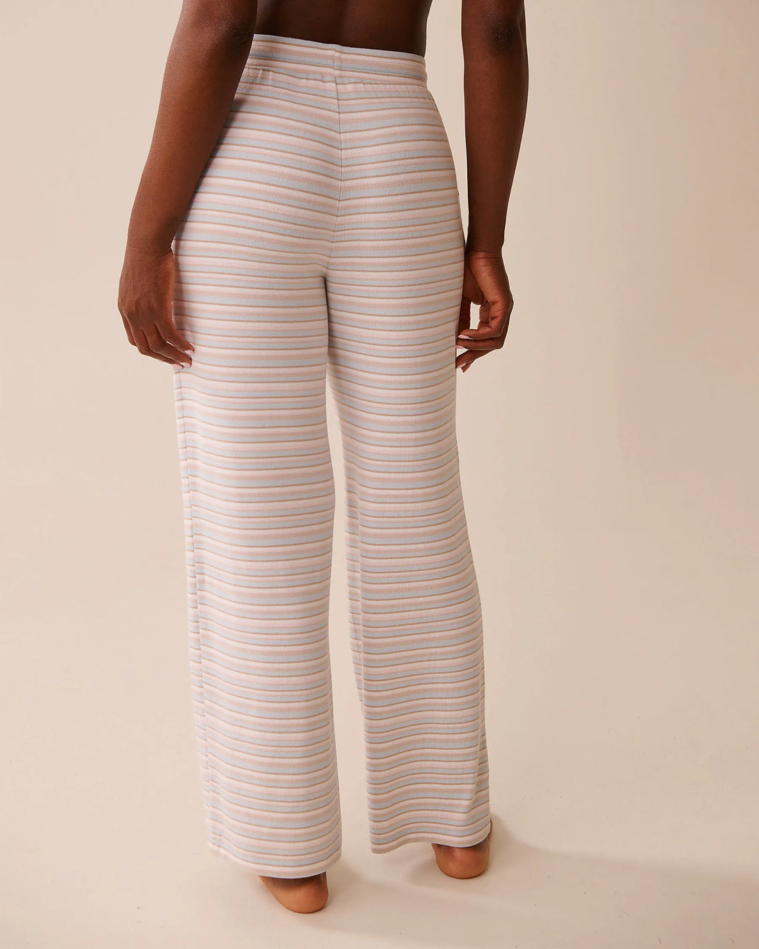 La Vie en Rose_Baby Blue Multistripe_Pastel Stripe Recycled Fibers Pajama Pants_40200765_P40483_02