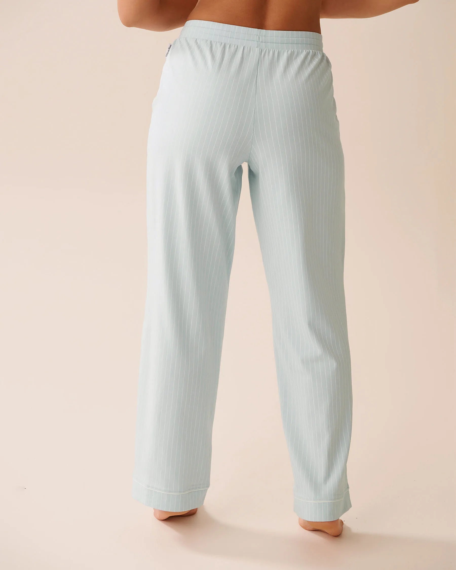 La Vie en Rose_Baby Blue Pinstripe_Cotton Pajama Pants_40200771_P40485_02