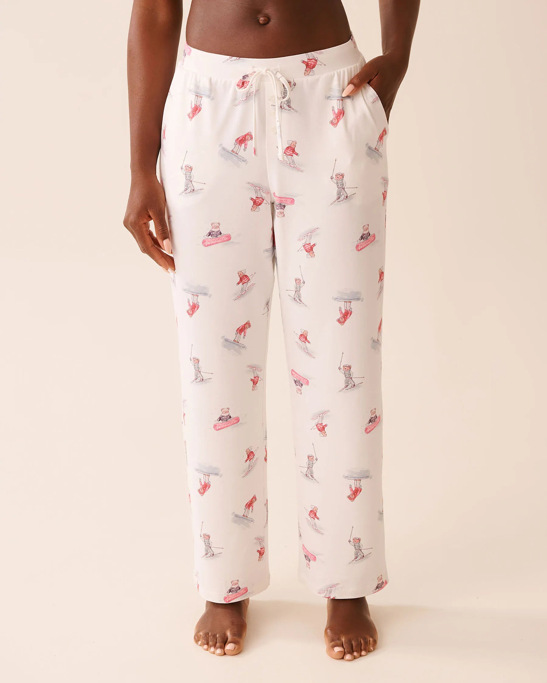 La Vie en Rose_Snow White Ski_Apr�s-Ski Print Super Soft Pajama Pants_40200797_P10550_01
