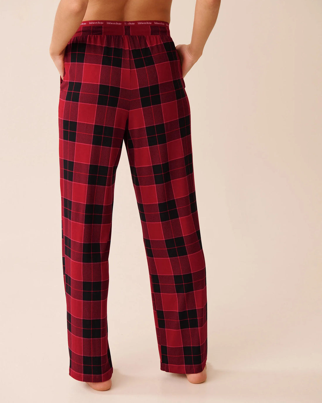 La Vie en Rose_Savvy Red Buffalo Plaid_Buffalo Plaid Super Soft Pajama Pants_40200800_P60428_02