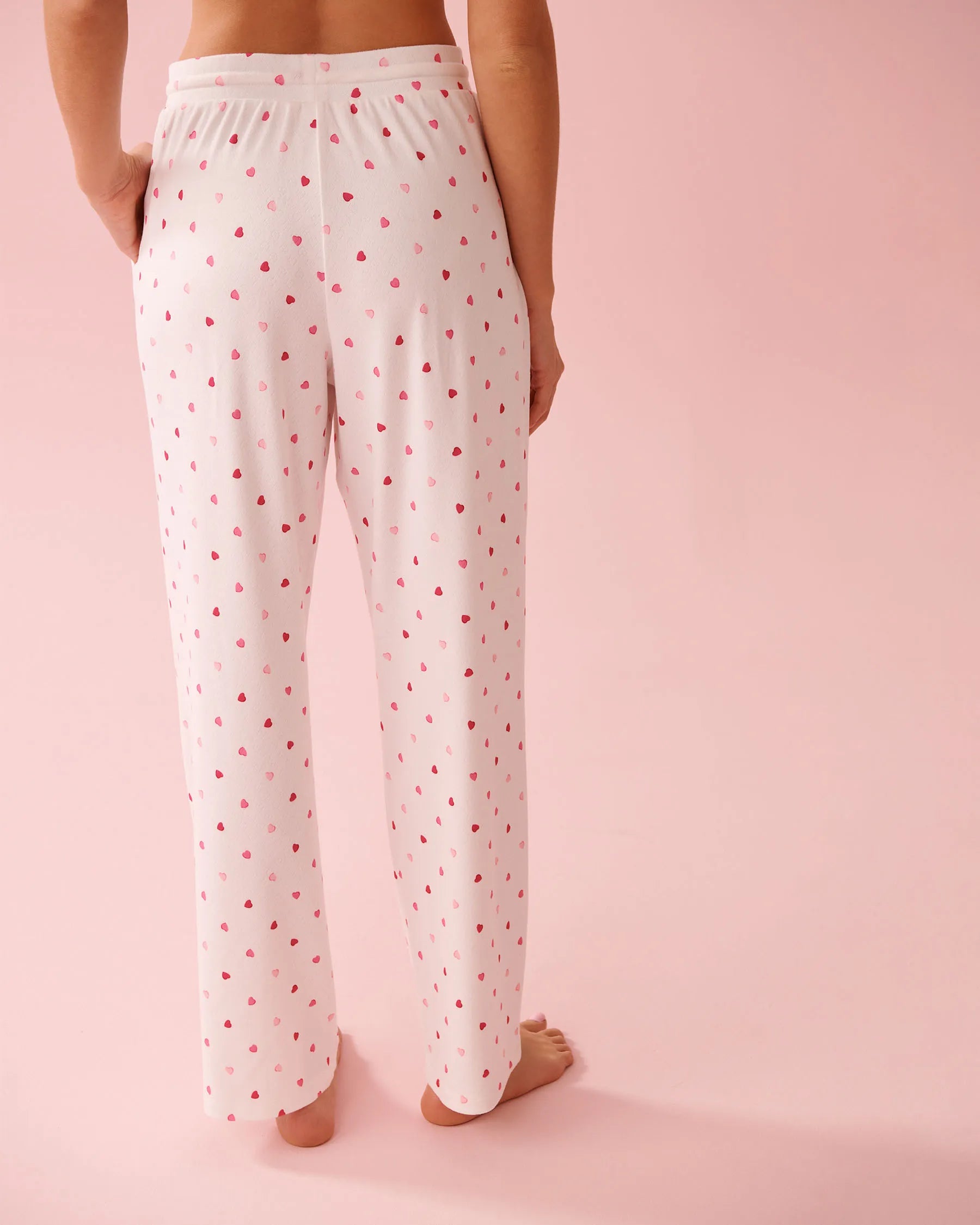 La Vie en Rose_Snow White Candy Hearts_Heart Print Pointelle Pajama Pants_40200805_P10574_03