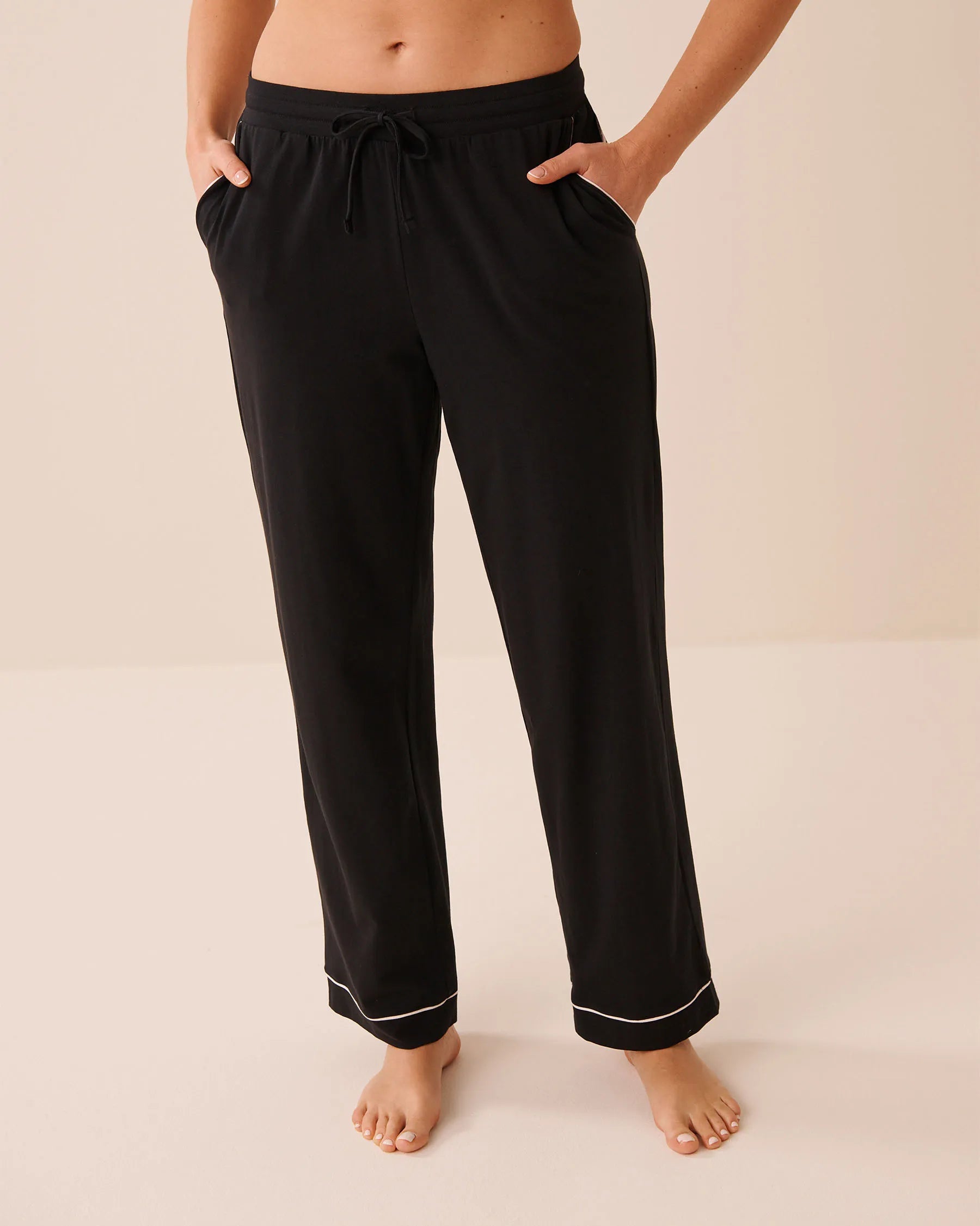 La Vie en Rose Black Beauty Women Essential Breathable Cotton Pajama Pants SKU: 40200831_00001 Image 01