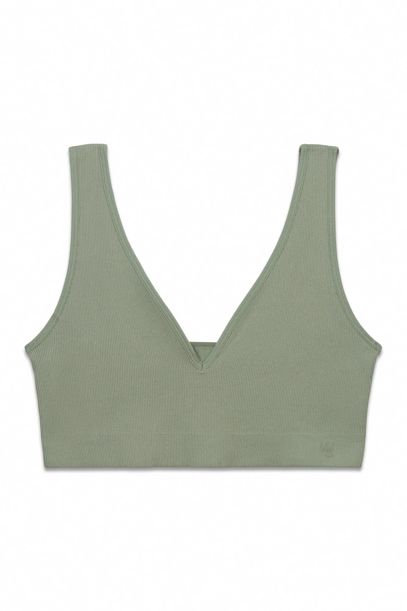 Women Secret Light Khaki Women Khaki Plain Clean Cut Halterneck Top SKU: 4023898_93 Image 07