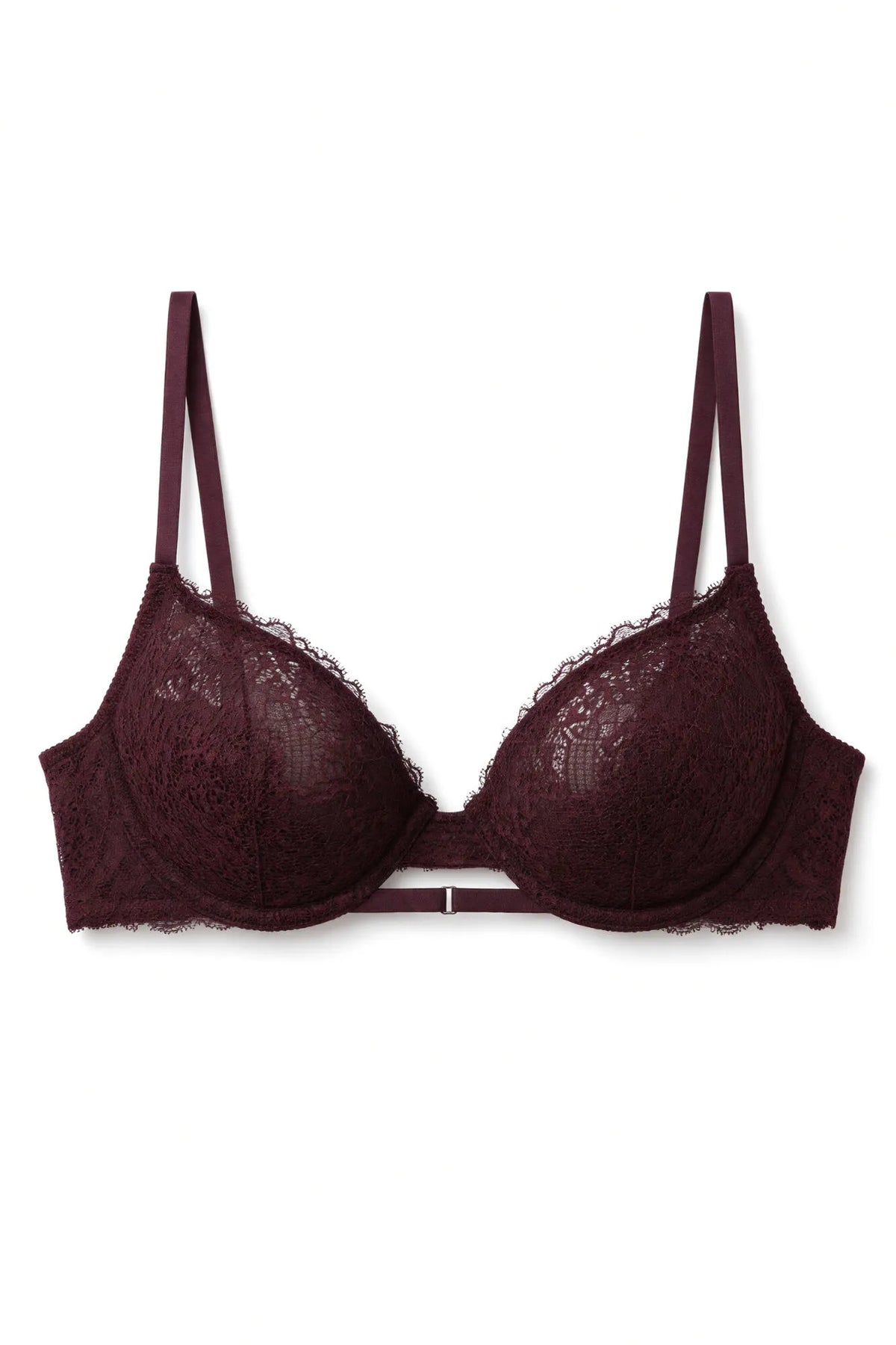 Women Secret Wine Women Burgundy Lace Push-Up Bra GORGEOUS in Different Cup Sizes SKU: 4024372_68 Image 04