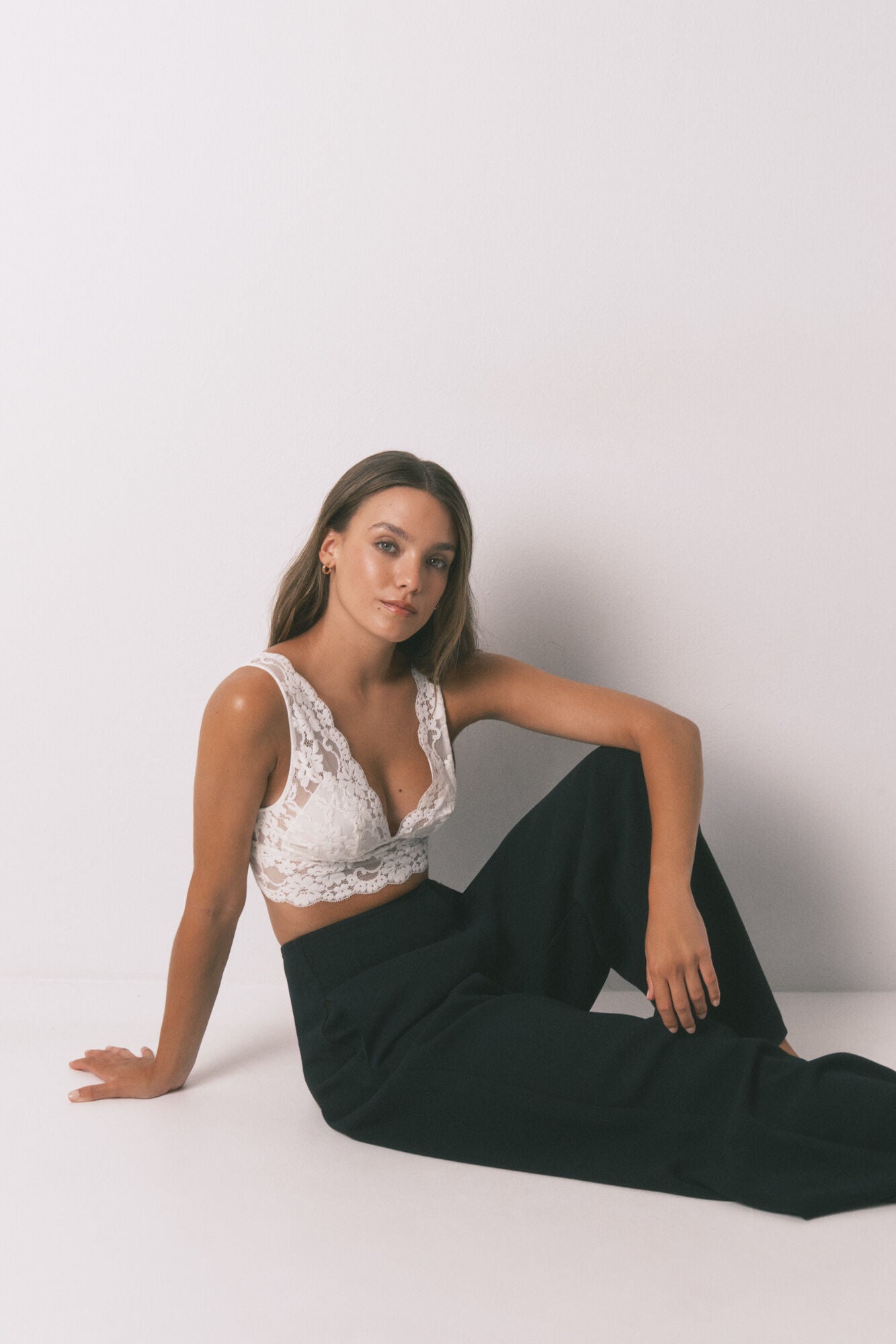 Women Secret_Sand_Beige Lace Halterneck Bralette Bra_4032911_38_01