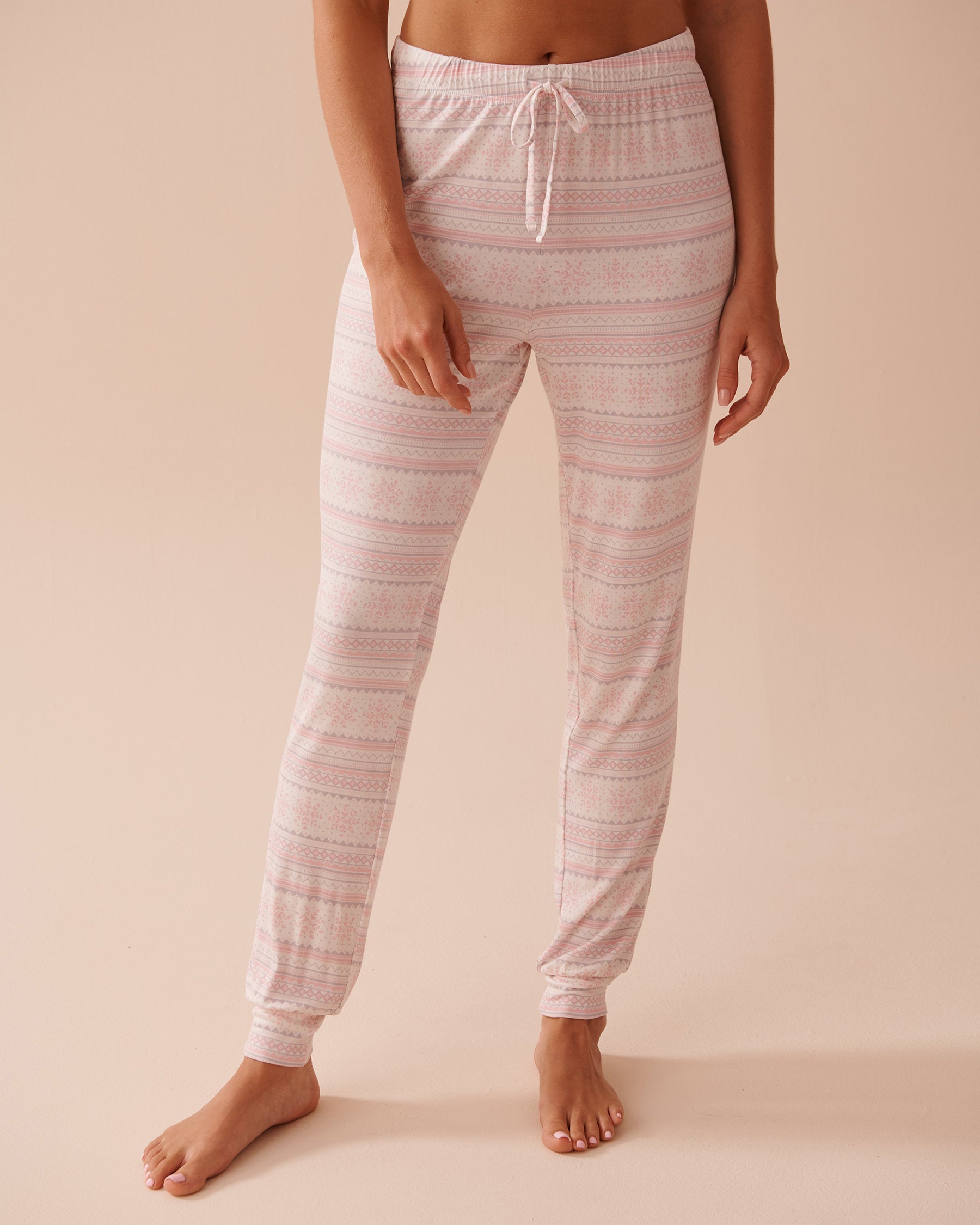 Teddy Bear Print Long Sleeve PJ Set_40400071_P60287_04