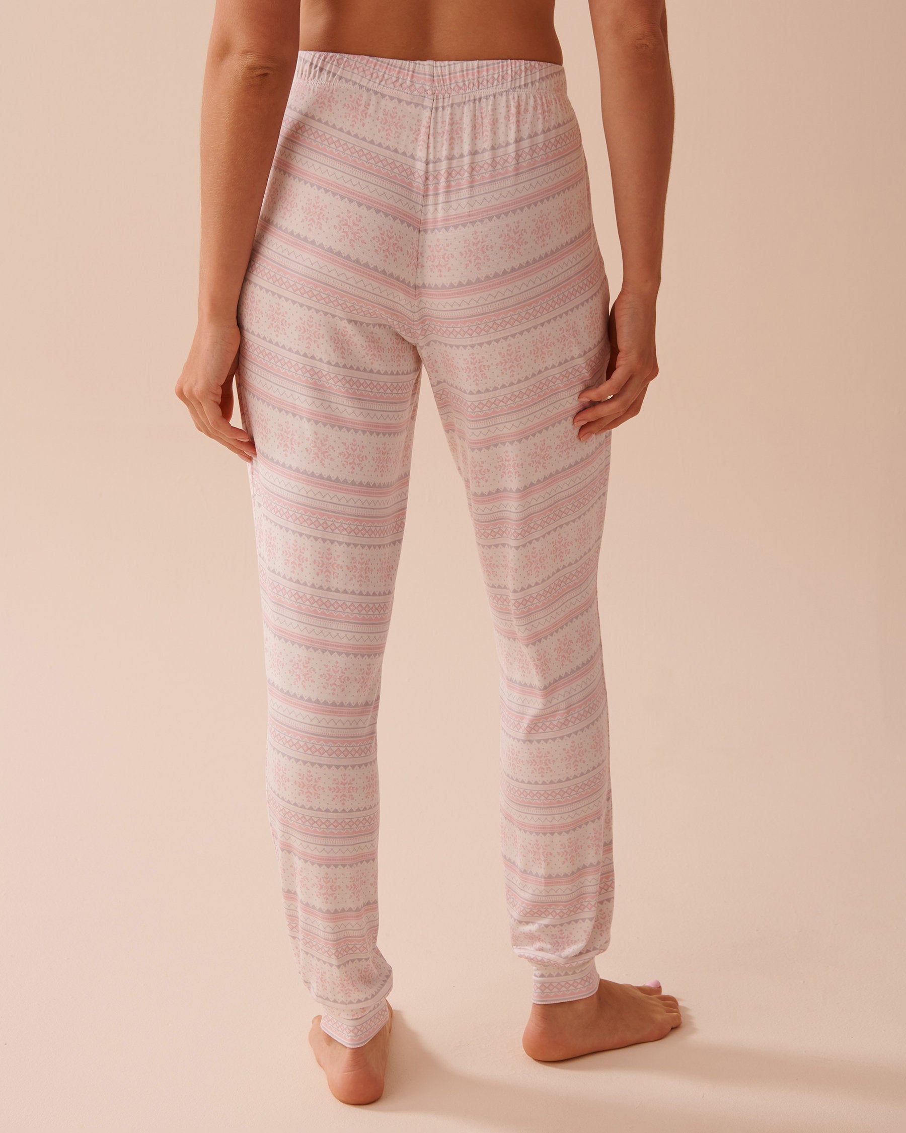 Teddy Bear Print Long Sleeve PJ Set_40400071_P60287_05