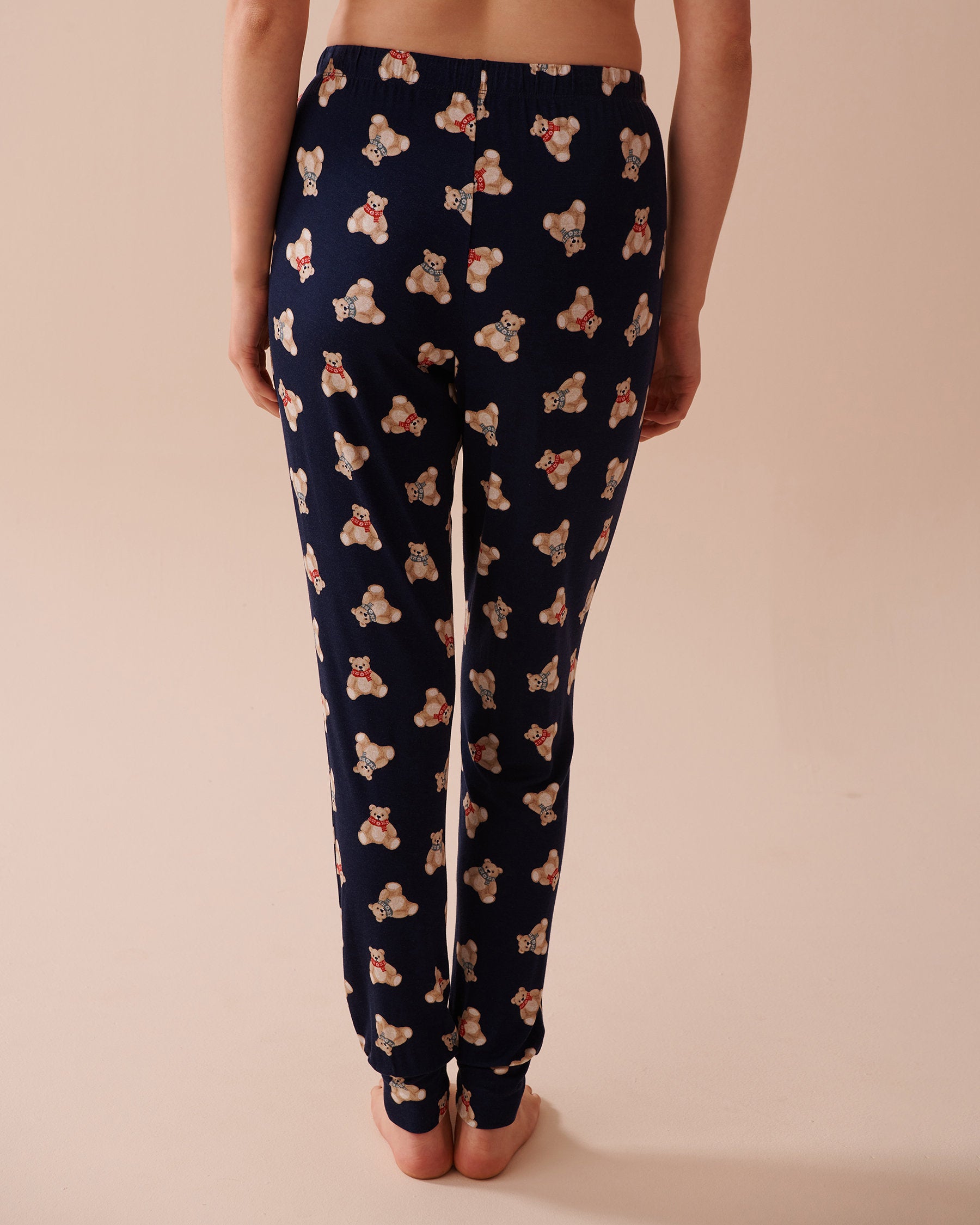 Teddy Bear Print Long Sleeve PJ Set_40400071_p40380_05