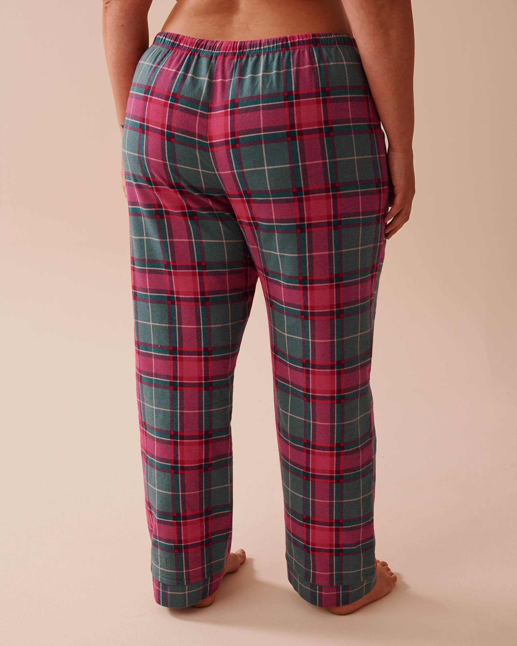 Teddy Bear Print Flannel PJ Set_40400073_P40377_05