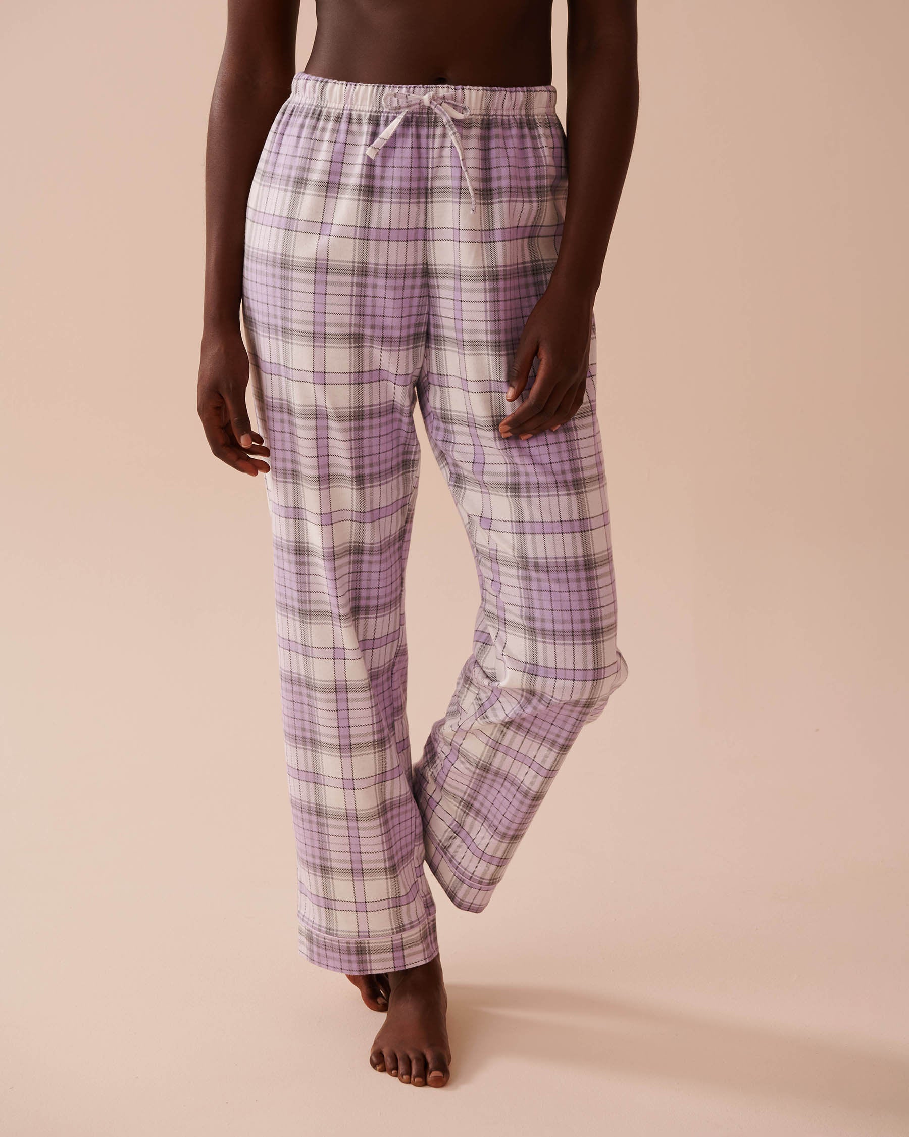 Teddy Bear Print Flannel PJ Set_40400073_P50082_04