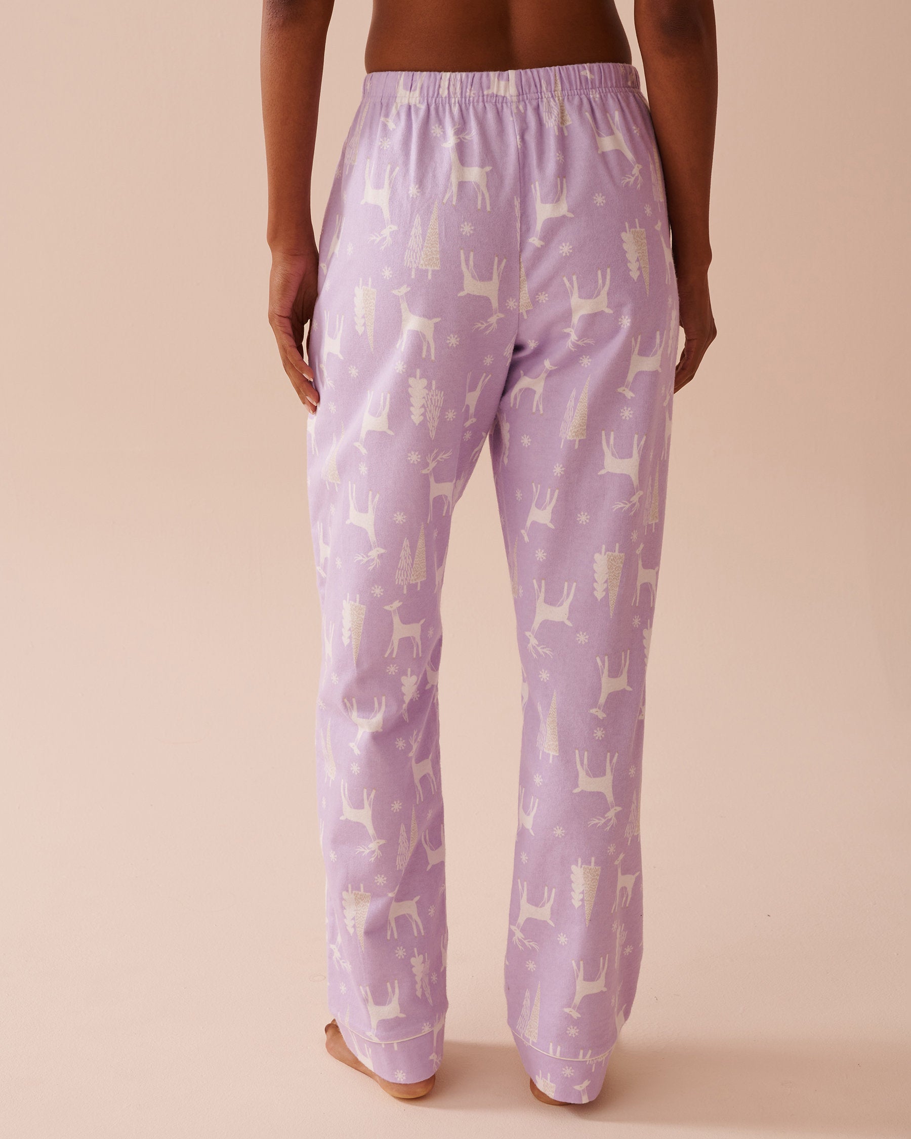 Teddy Bear Print Flannel PJ Set_40400073_P50083_05