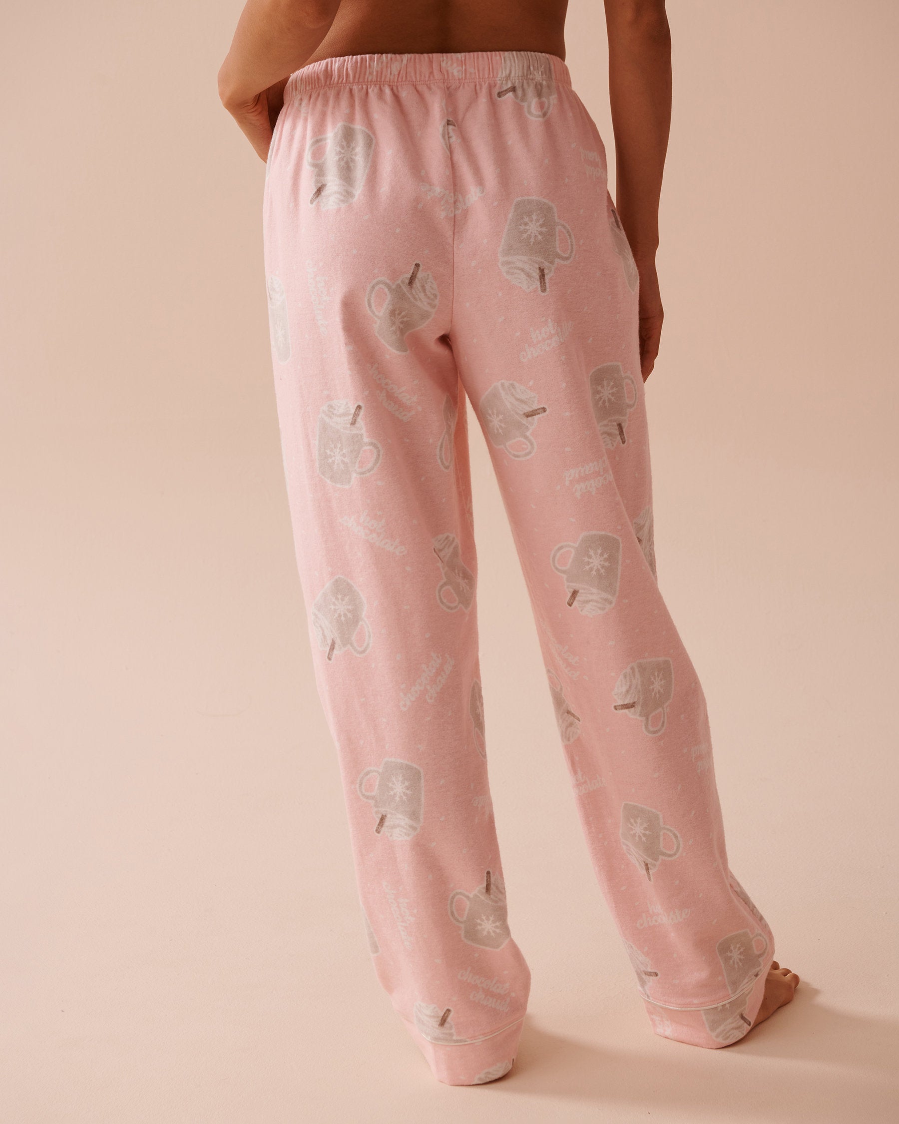 Teddy Bear Print Flannel PJ Set_40400073_P60285_05