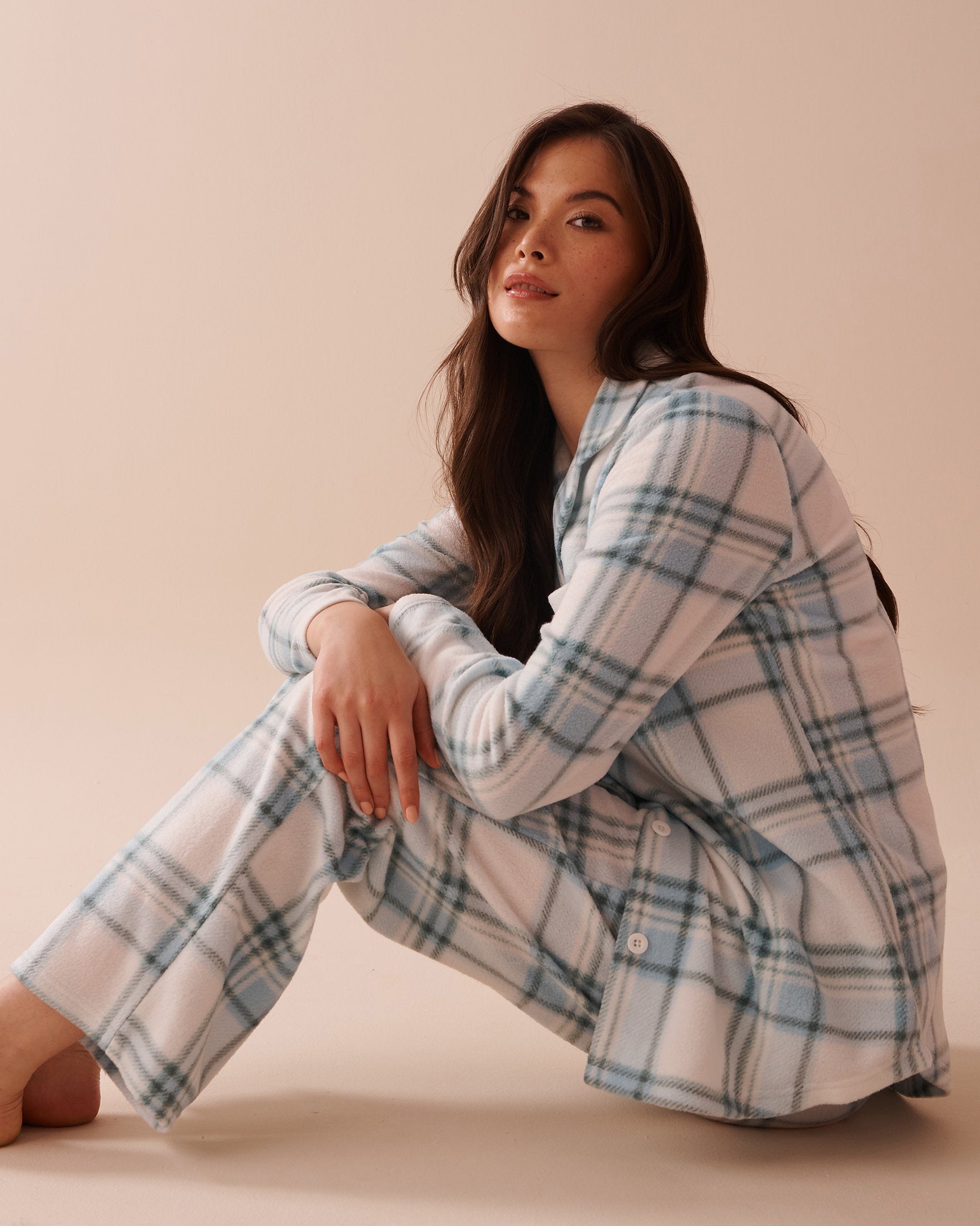Deer Print Micropolar PJ Set_40400074_P10435_04
