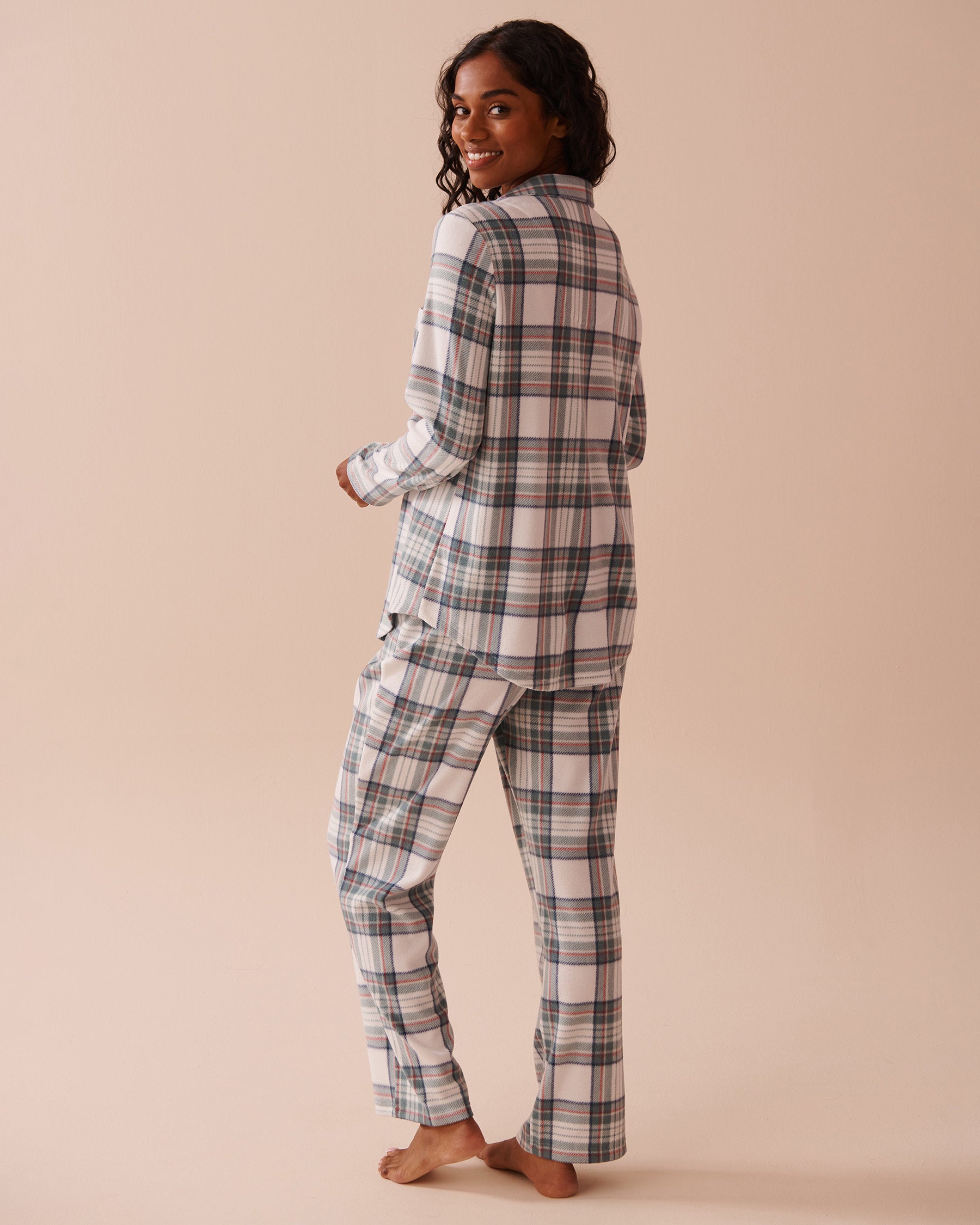 Deer Print Micropolar PJ Set_40400074_P10438_02