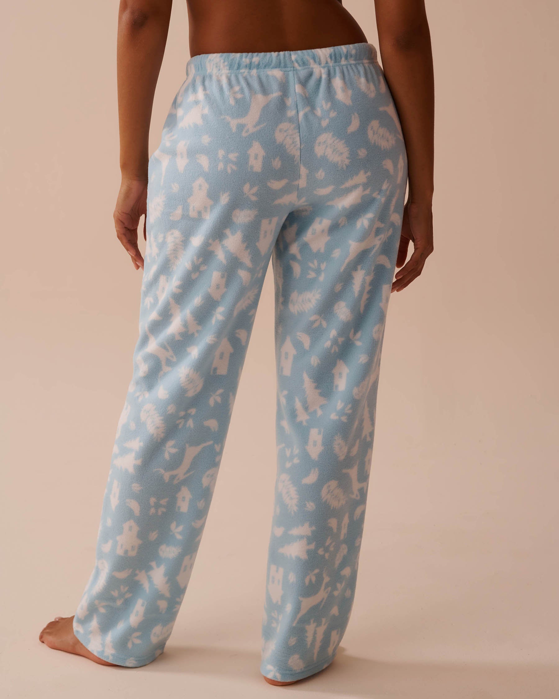 Deer Print Micropolar PJ Set_40400074_P40370_05