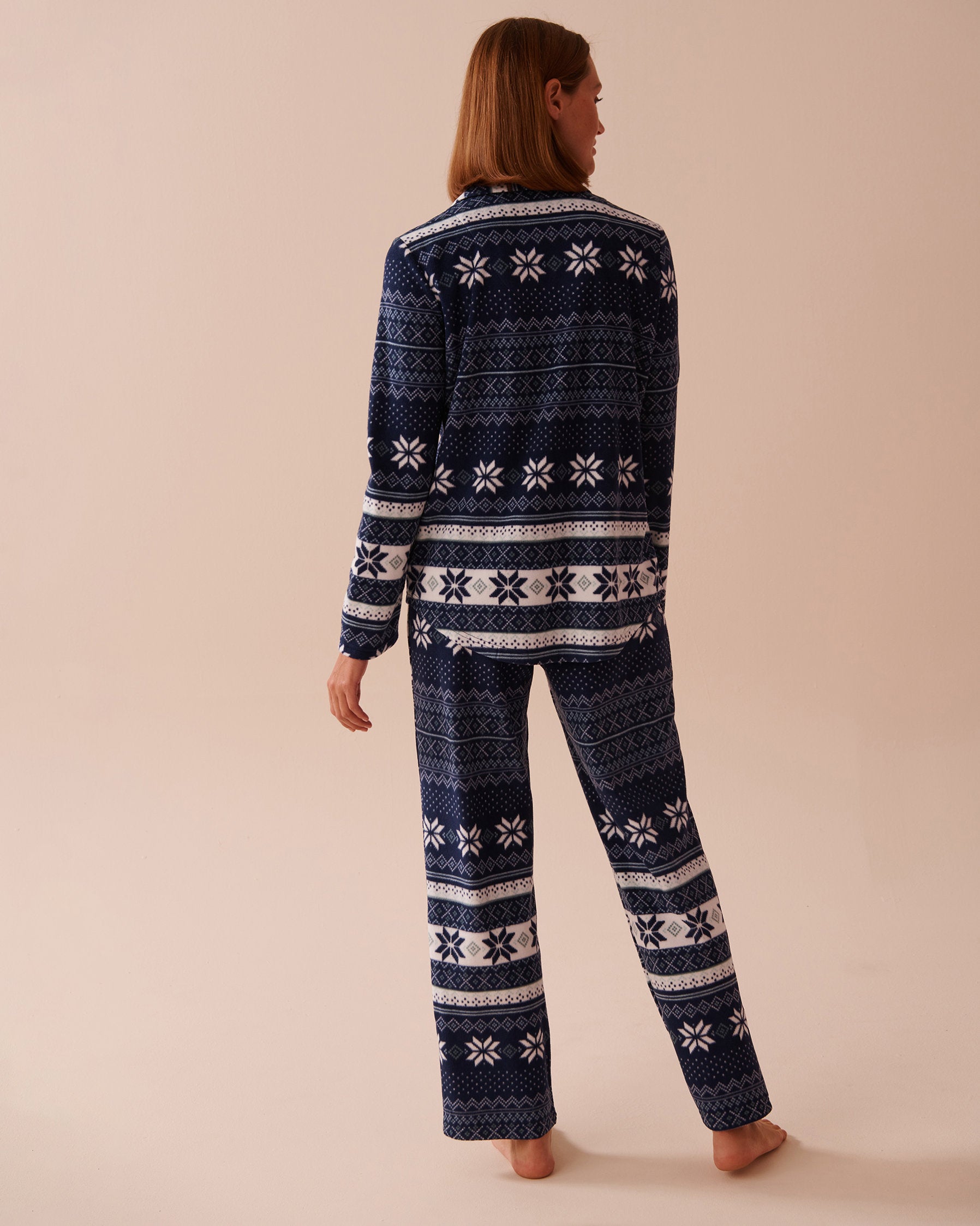 Deer Print Micropolar PJ Set_40400074_P40371_02