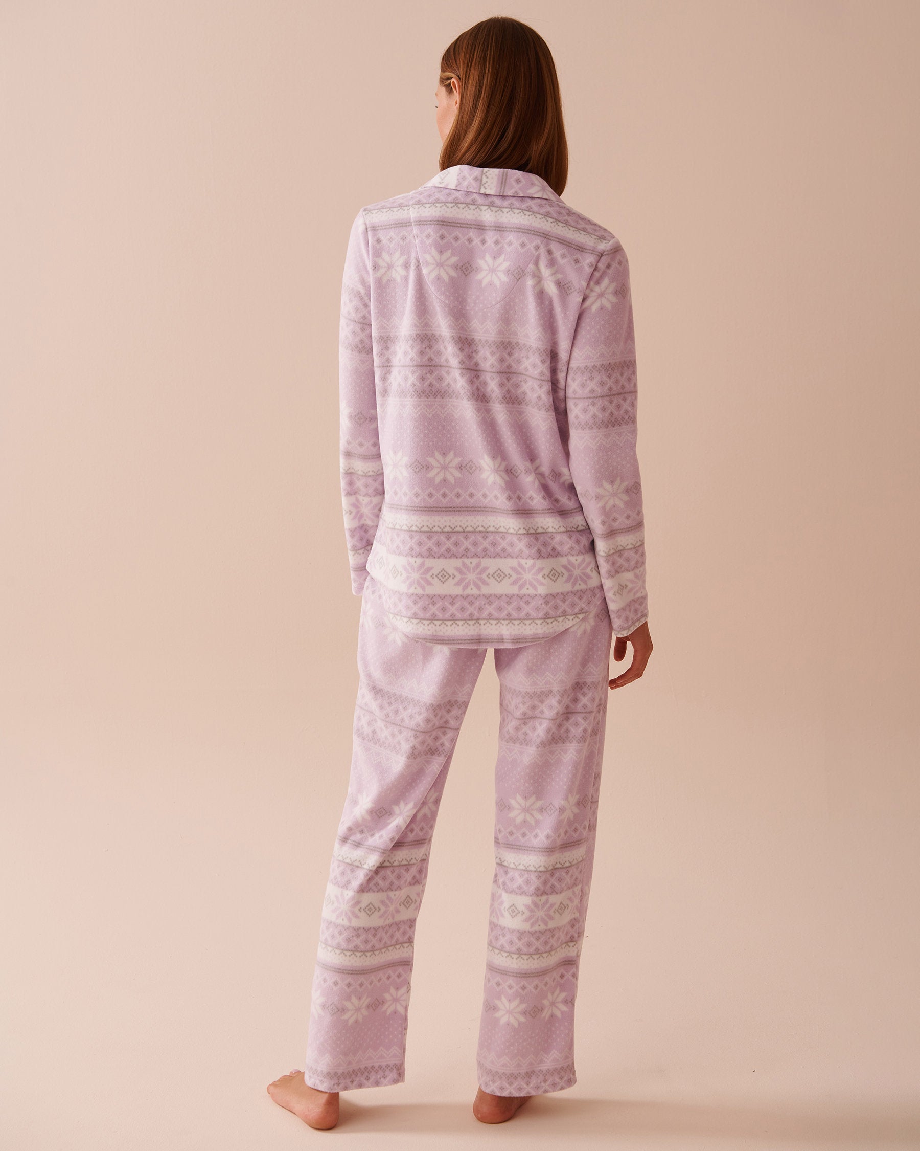 Deer Print Micropolar PJ Set_40400074_P50081_02