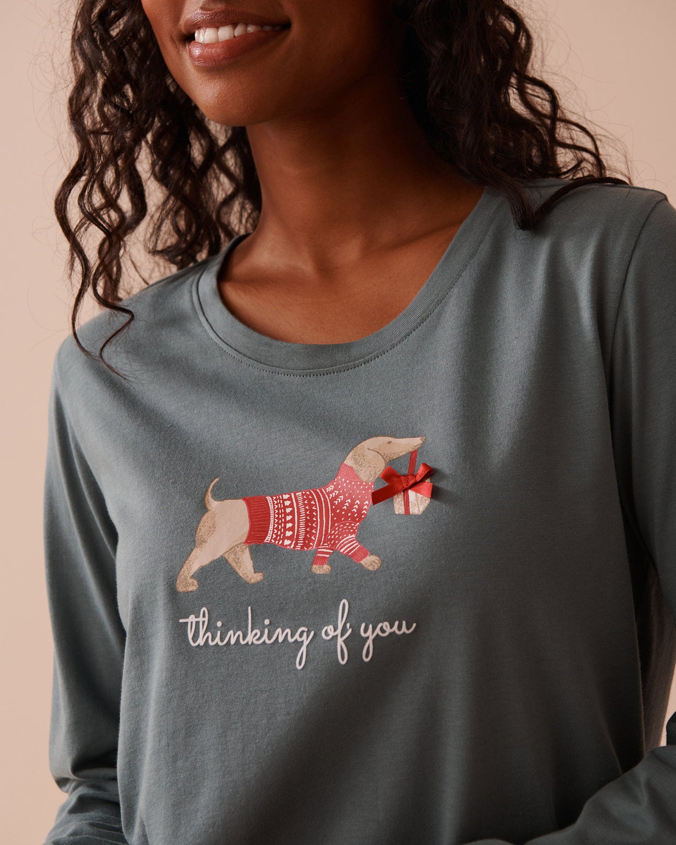 Blue Plaid Cotton PJ Set_40400075_P10443_03