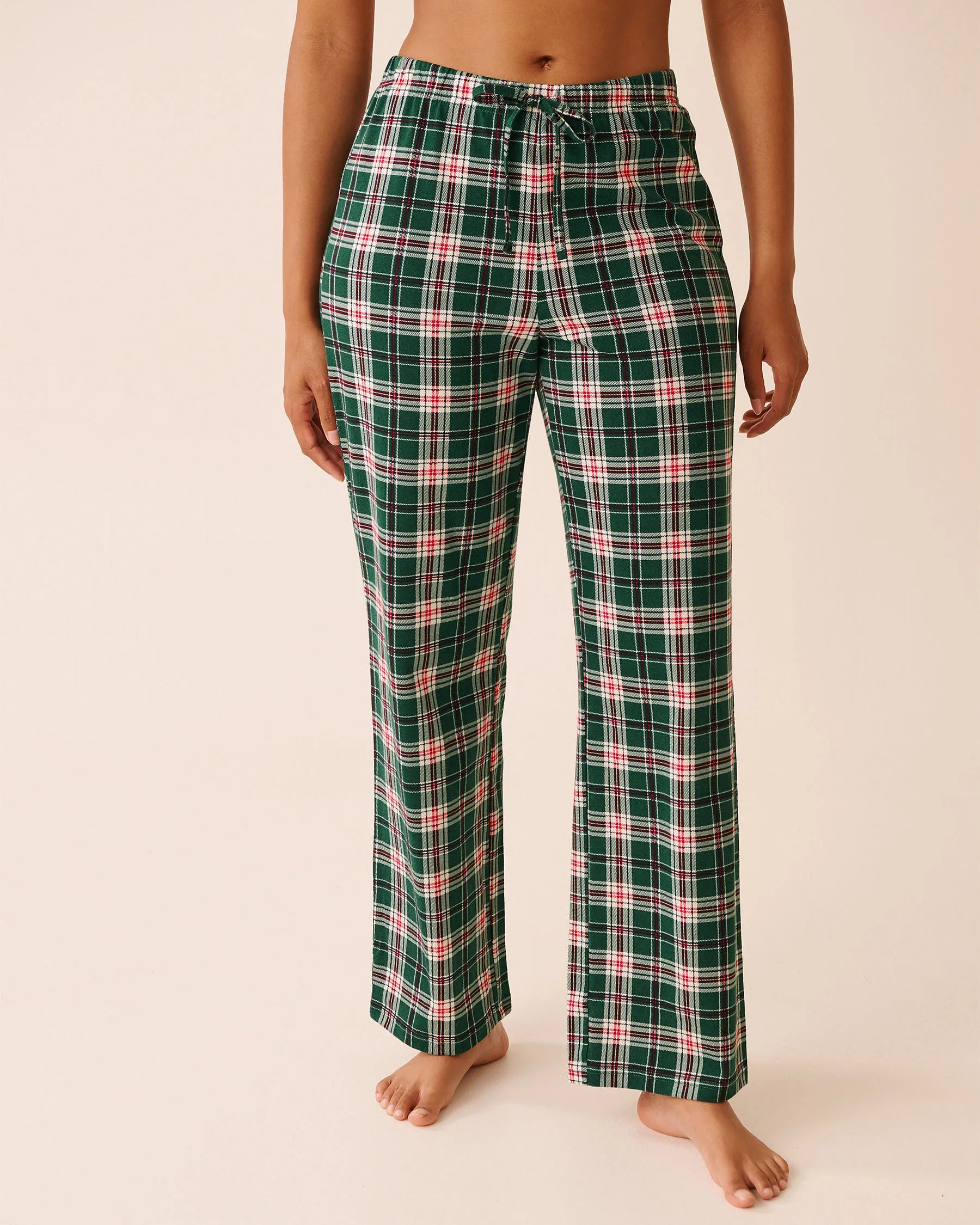 La Vie en Rose_Botanical Savvy Plaid_Penguin Print Cotton Pj Set_40400087_P30127_04