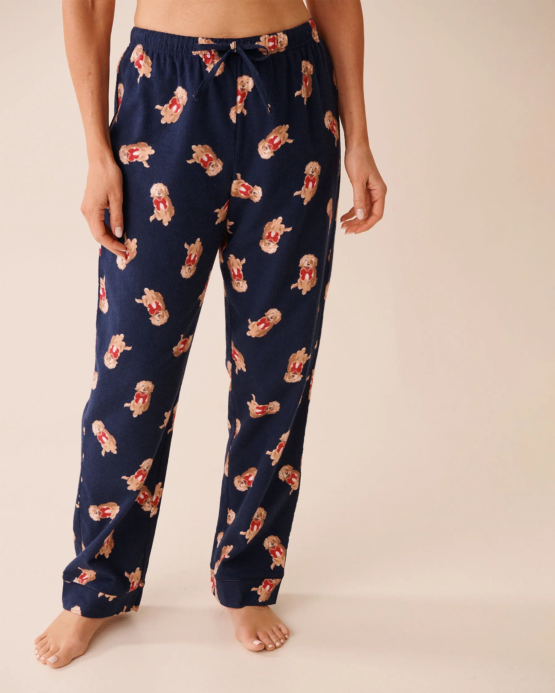 La Vie en Rose_Evening Blue Dogs_Dog Print Flannel Pj Set_40400089_P40497_04