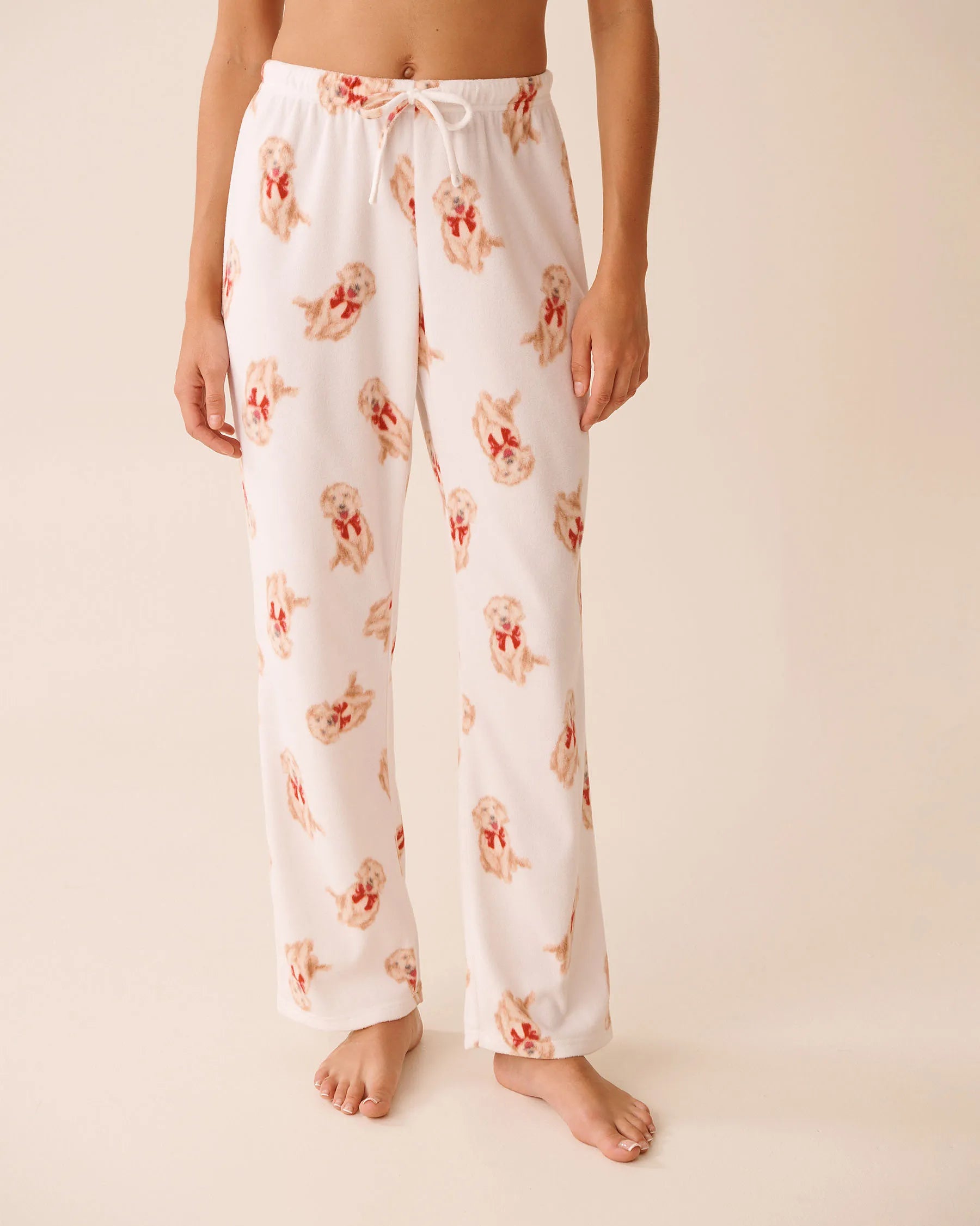 La Vie en Rose_Snow White Dogs_Dog Print Microfleece Pj Set_40400090_P10541_04