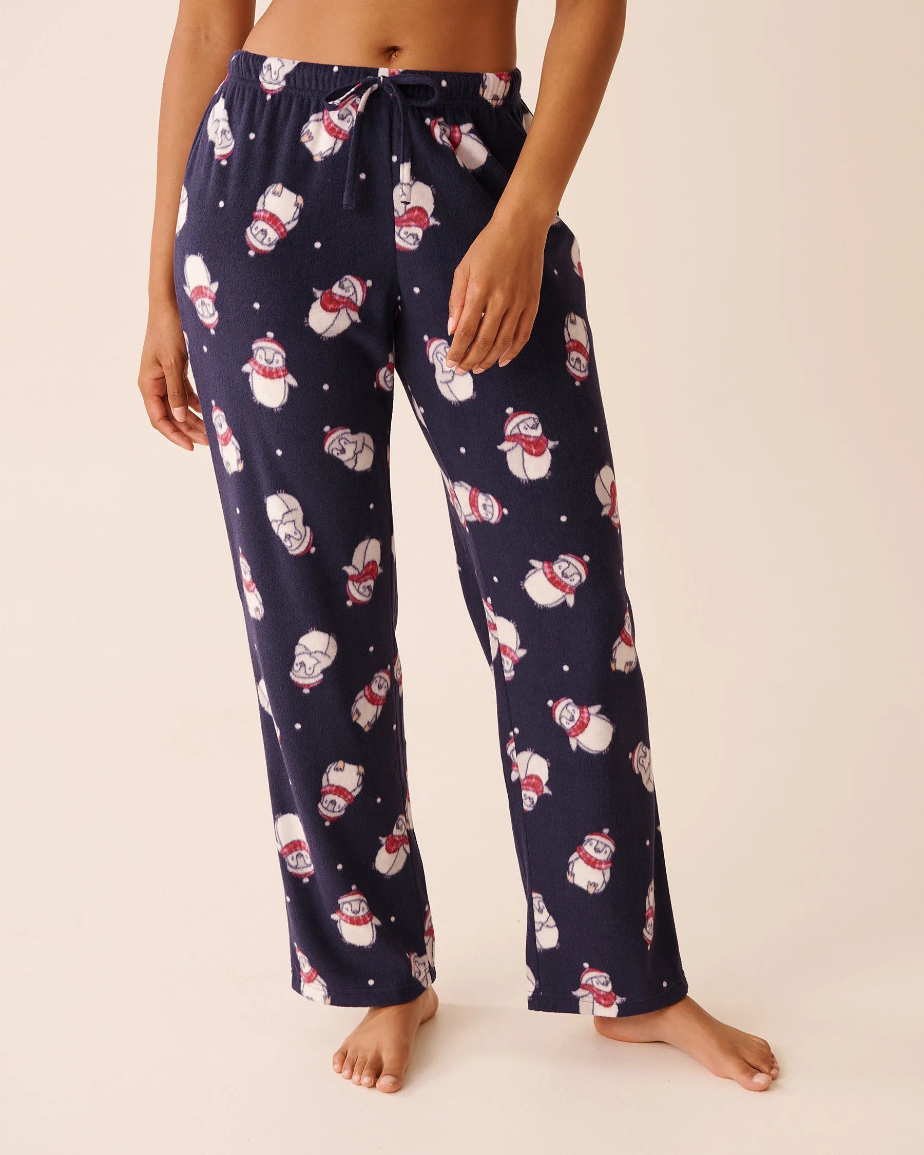 La Vie en Rose_Evening Blue Penguin_Penguin Print Microfleece Pj Set_40400090_P40501_04
