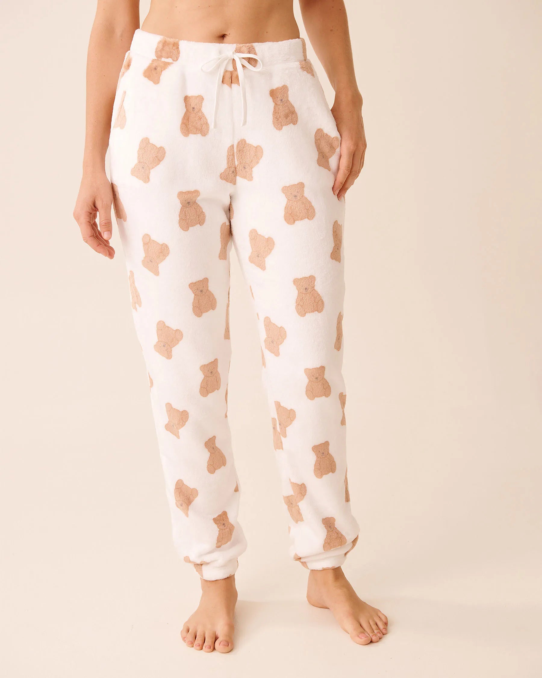 La Vie en Rose_Snow White Big Teddy_Teddy Bear Print Soft Plush Pj Set_40400091_P10559_04