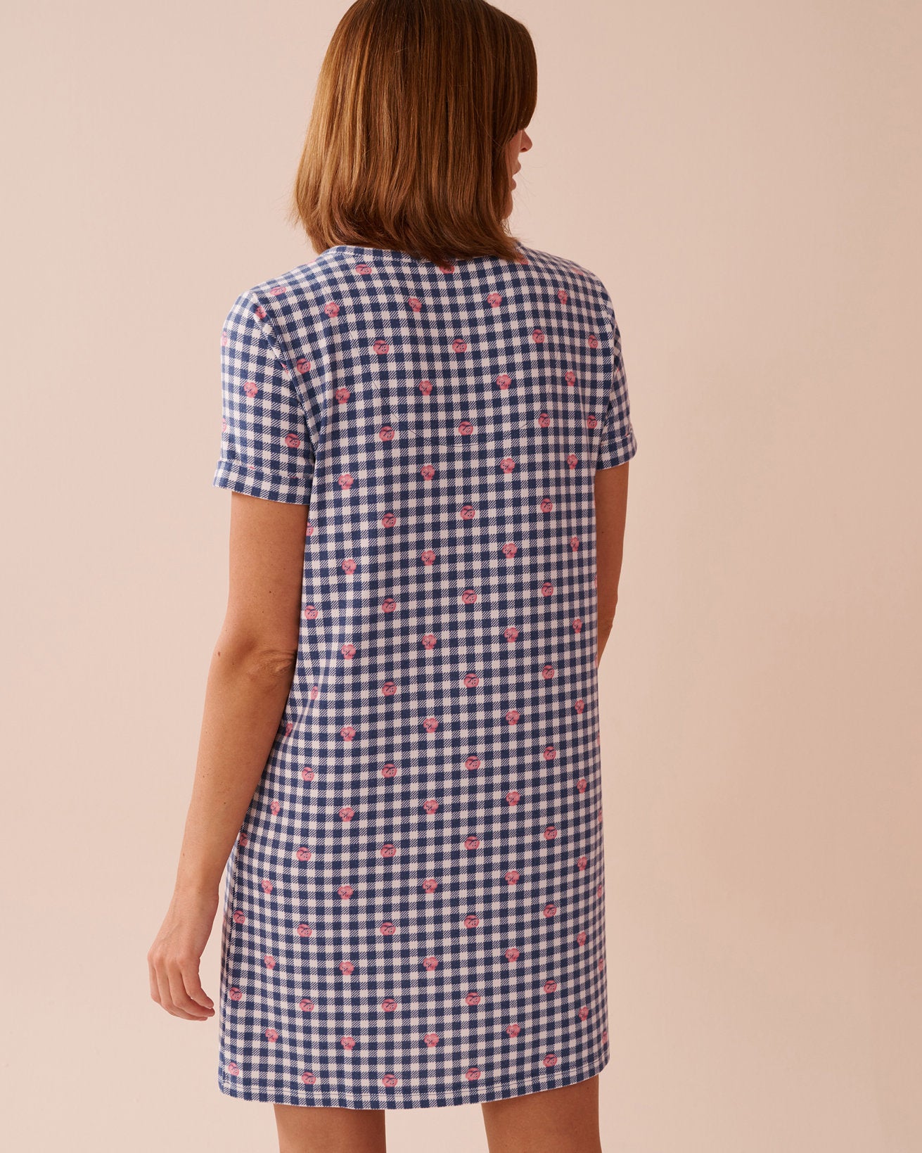 La Vie en Rose_Heart and Letter Print Recycled Fibers Sleepshirt_40500401_P40414_02
