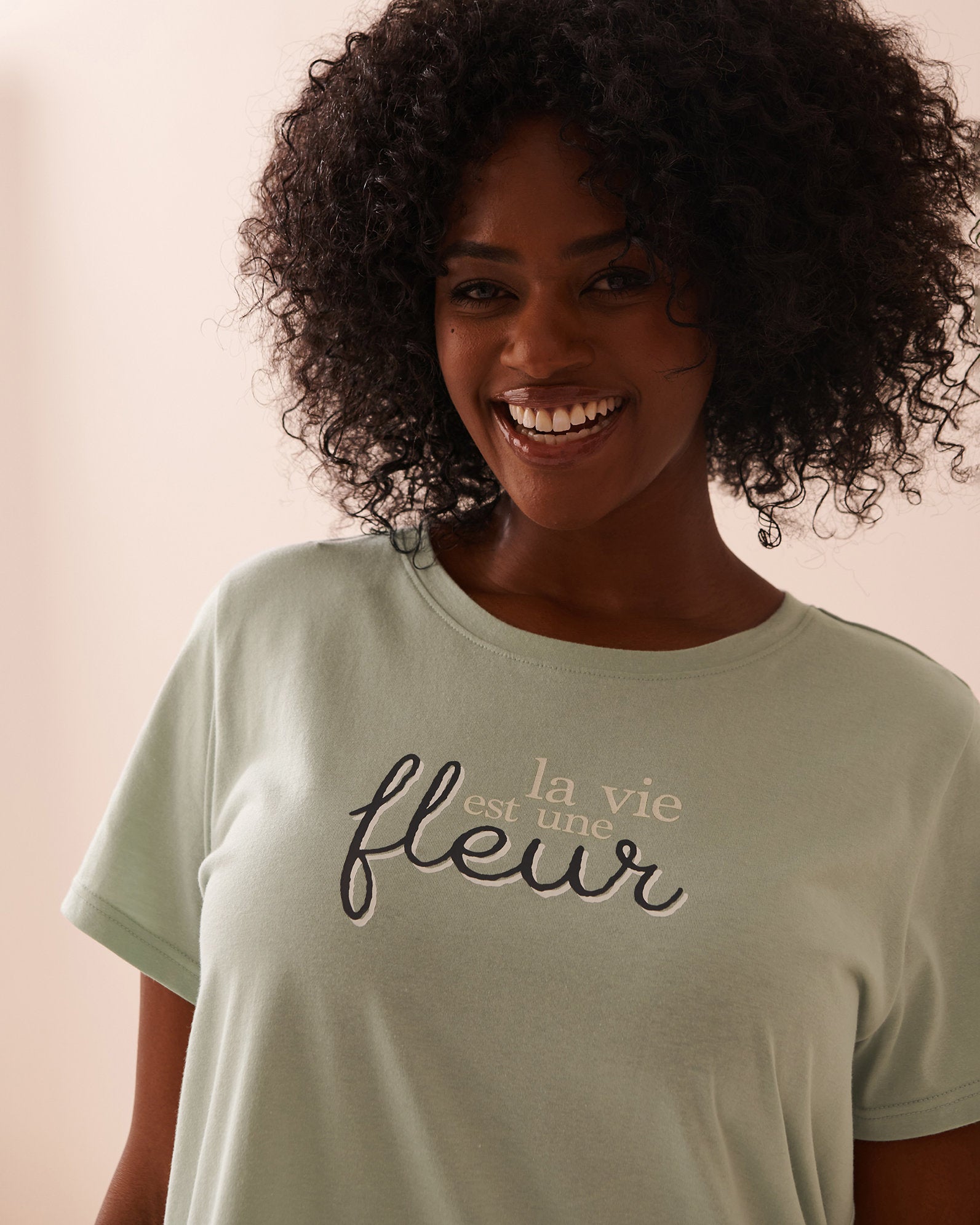 La Vie en Rose_Sunflower Print Cotton Short Sleeve Sleepshirt_40500412_30055_03