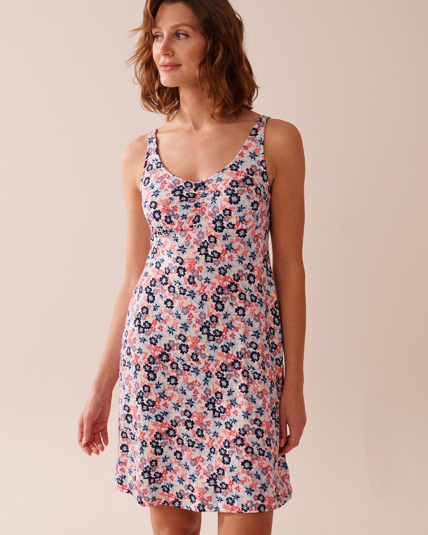La Vie en Rose_Multi Flower Soft Jersey Nightie_40500425_P10484_01