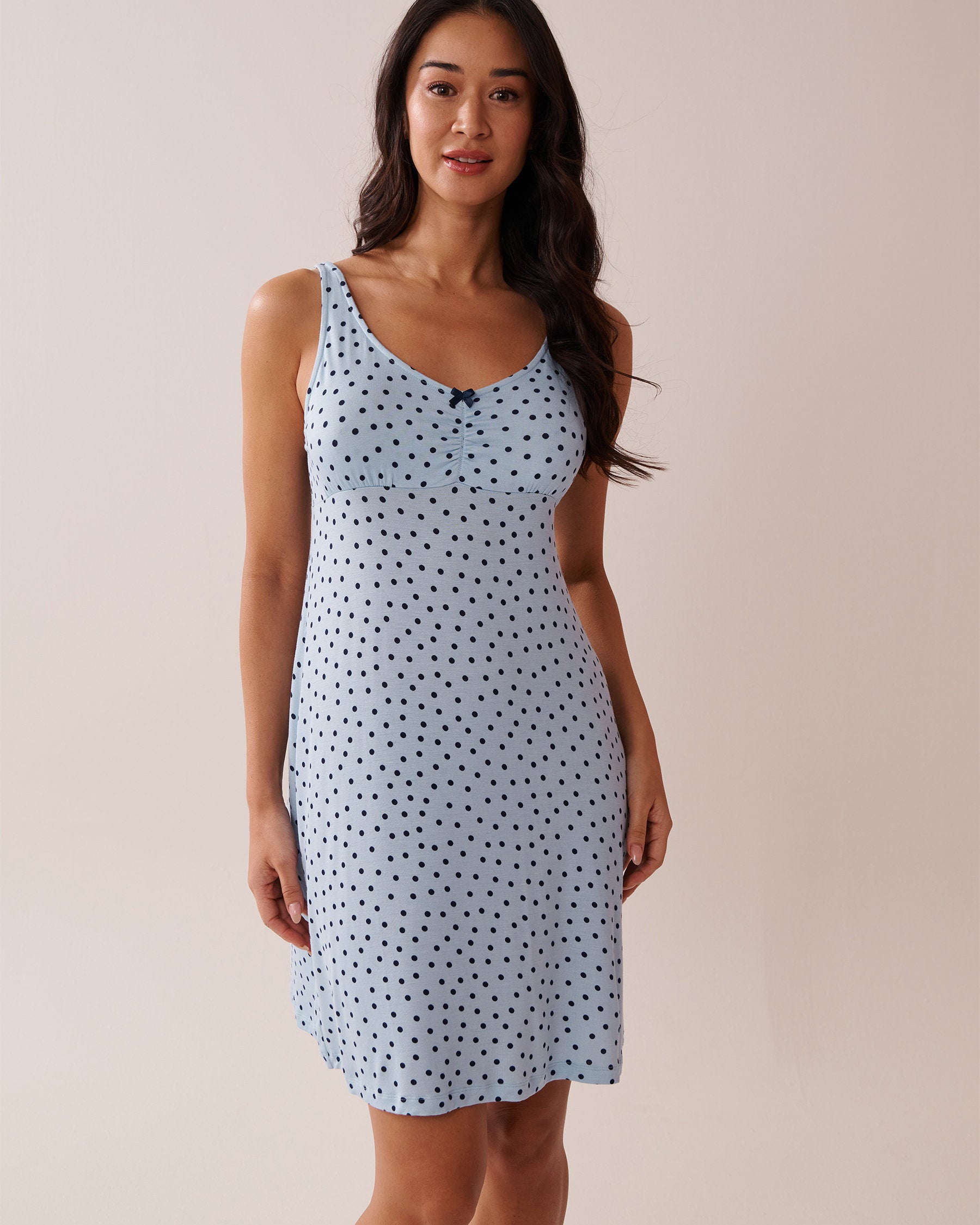 La Vie en Rose_Polka Dot Soft Jersey Nightie_40500425_P40432_01
