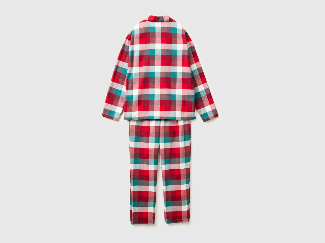 Benetton_Multi-color_Check Christmas Pyjamas in Flannel_40EP4P00C_906_02