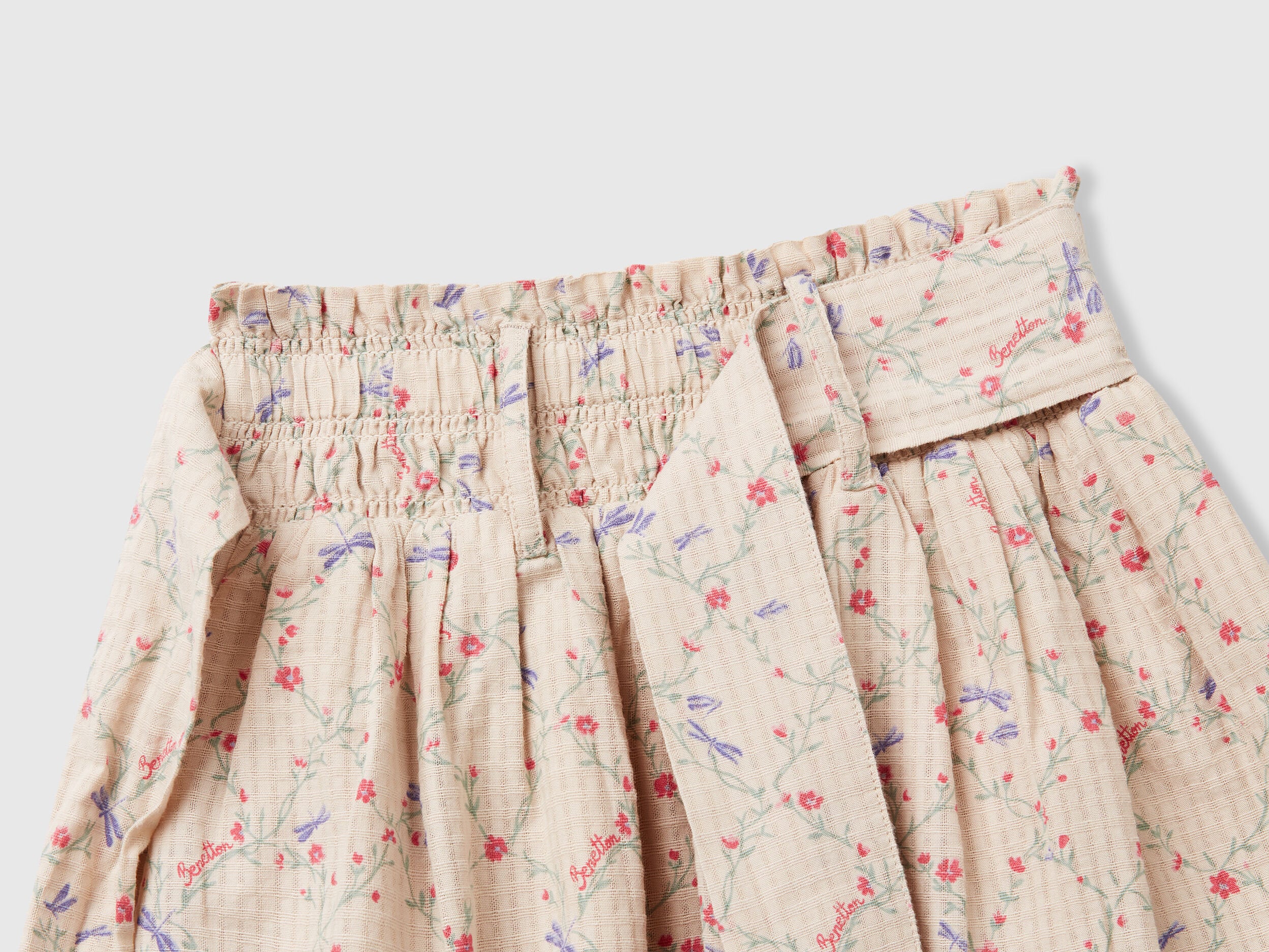 Benetton_Floral Skirt with Sash_40VFG0013_64K_03