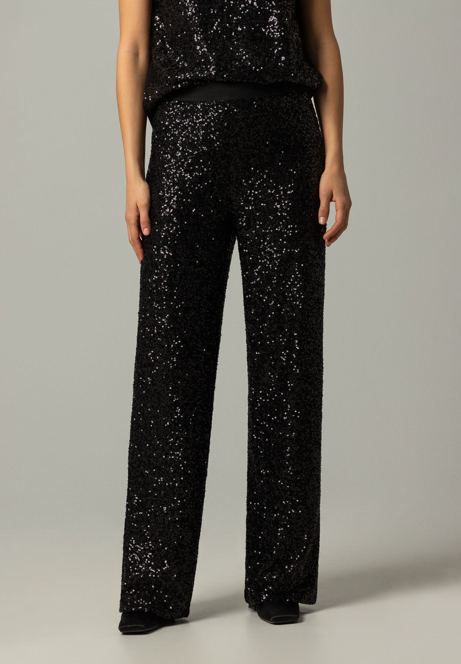 More & More_Black Sequin Pants_41654080_0790_01
