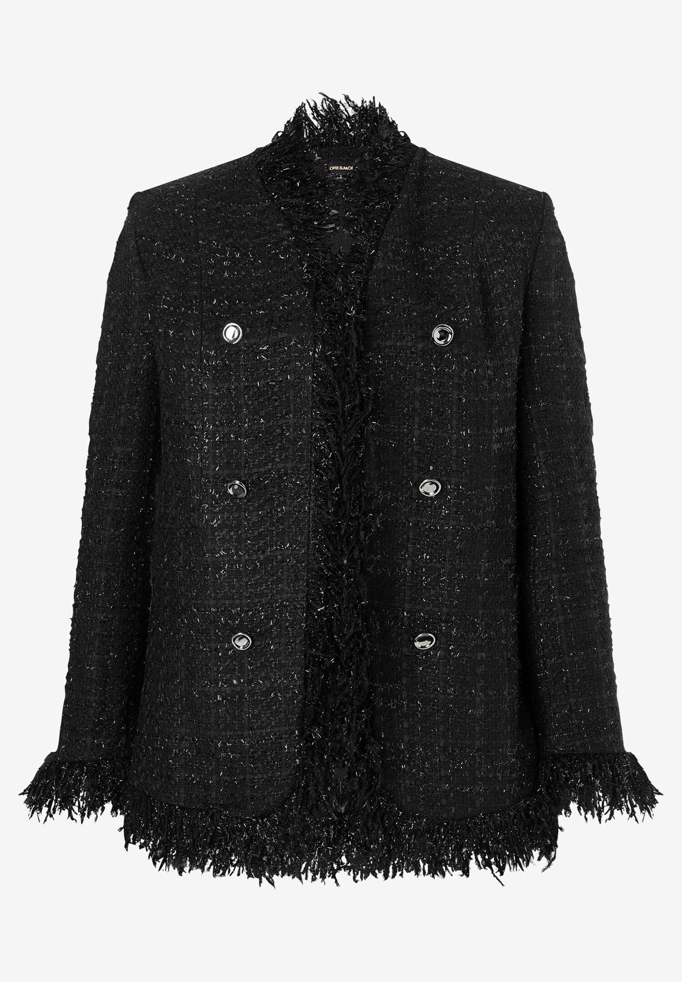 More & More_Black BouclŽ Blazer_41656080_0790_04