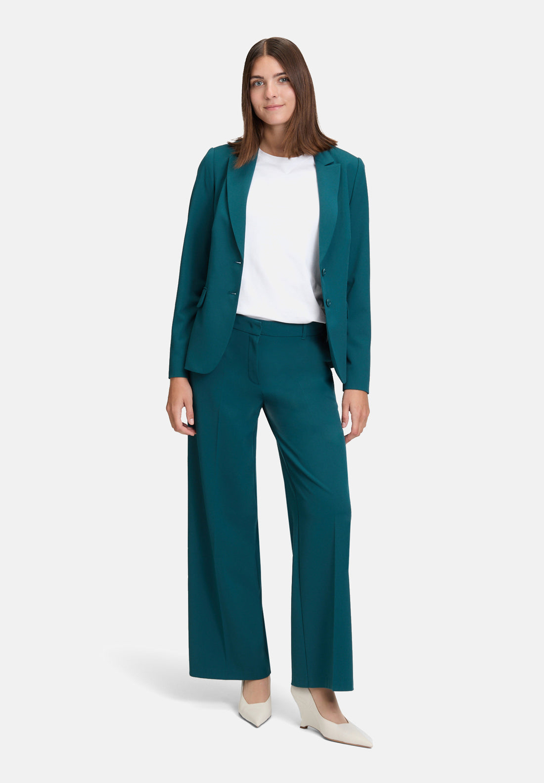 Betty Barclay_Deep Teal_Classic Blazer with Pockets_4178-3747_5048_02