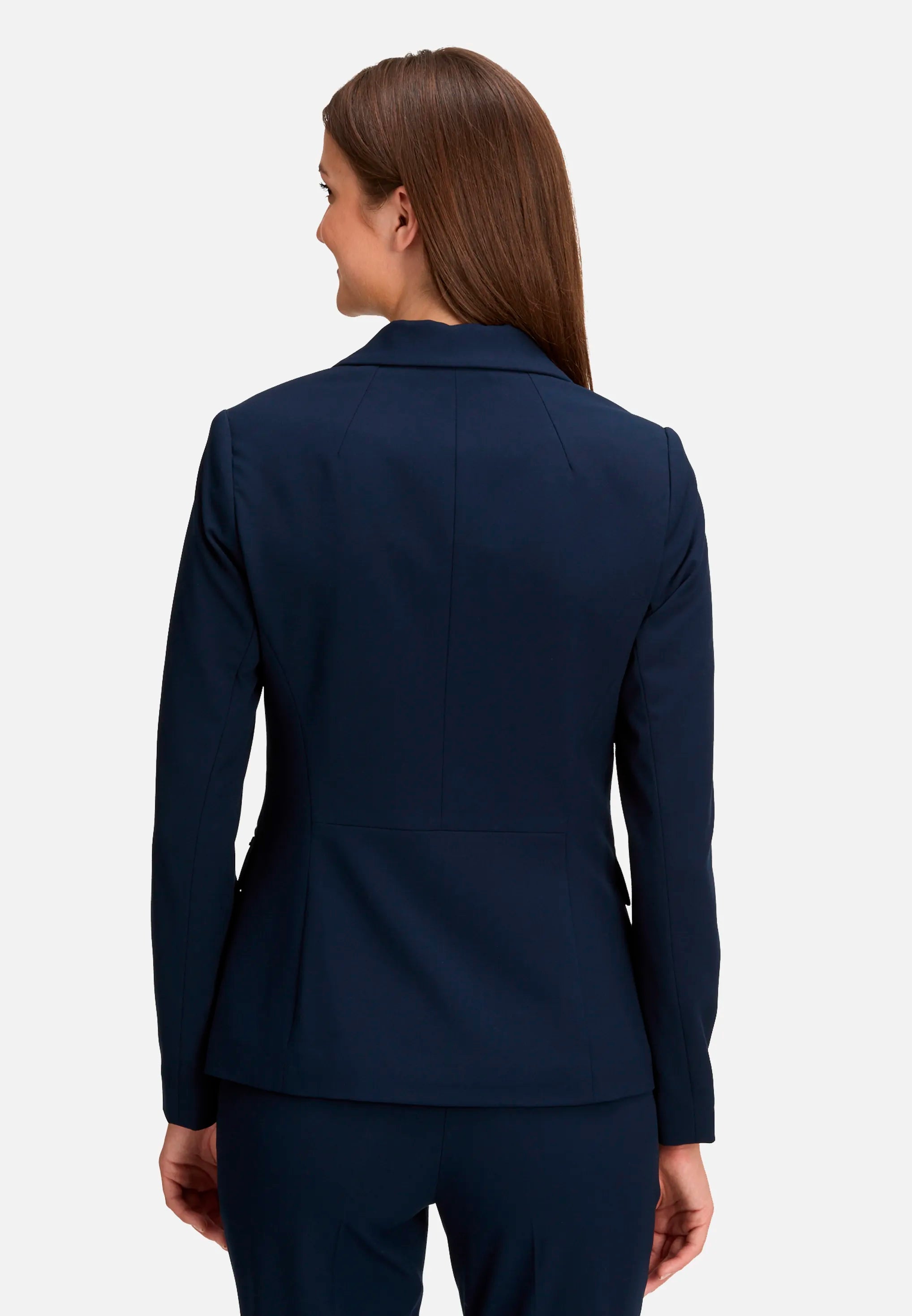 Betty Barclay_Blue_Classic Blazer with Pockets_4178-3747_8543_03