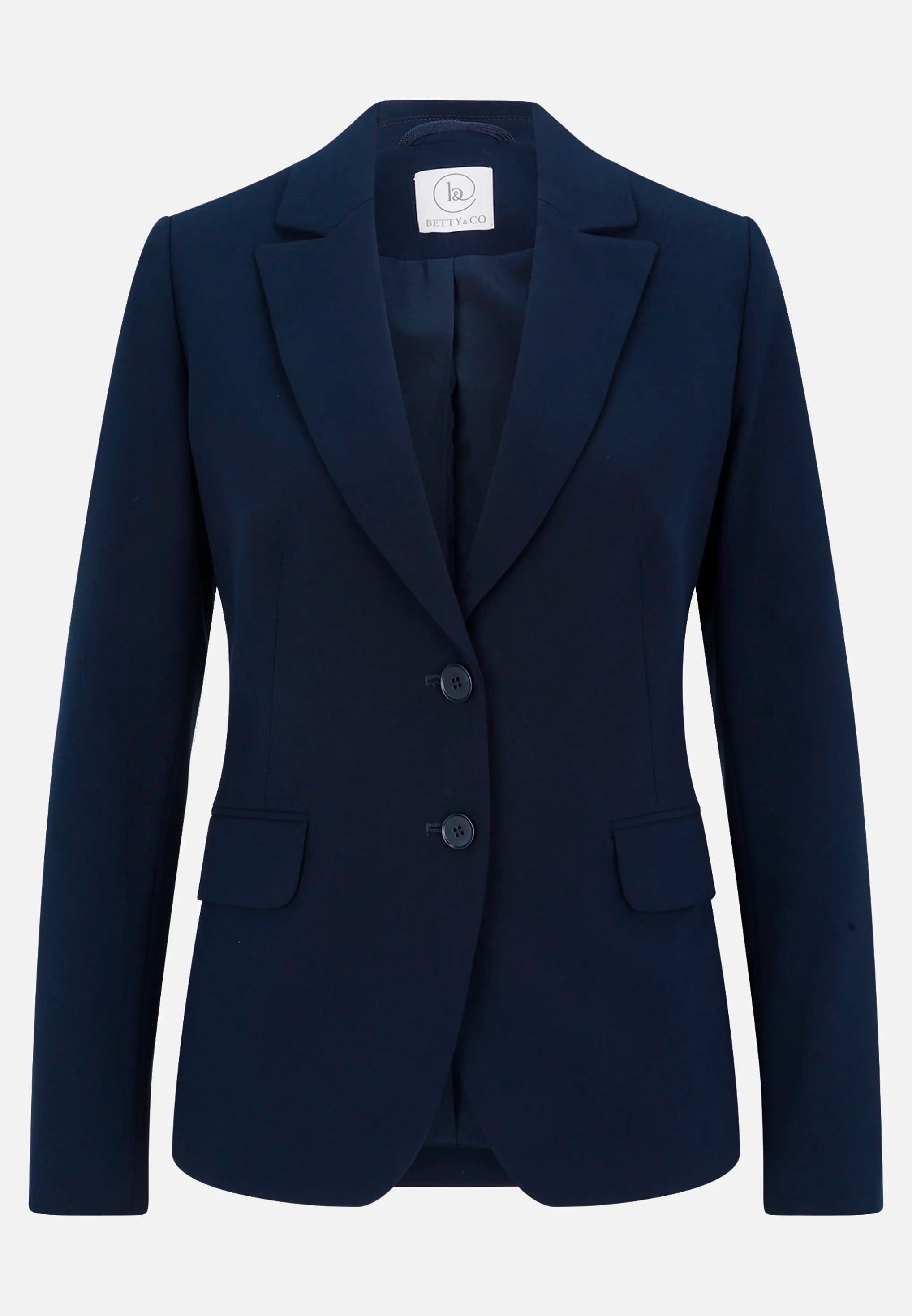 Betty Barclay_Blue_Classic Blazer with Pockets_4178-3747_8543_04
