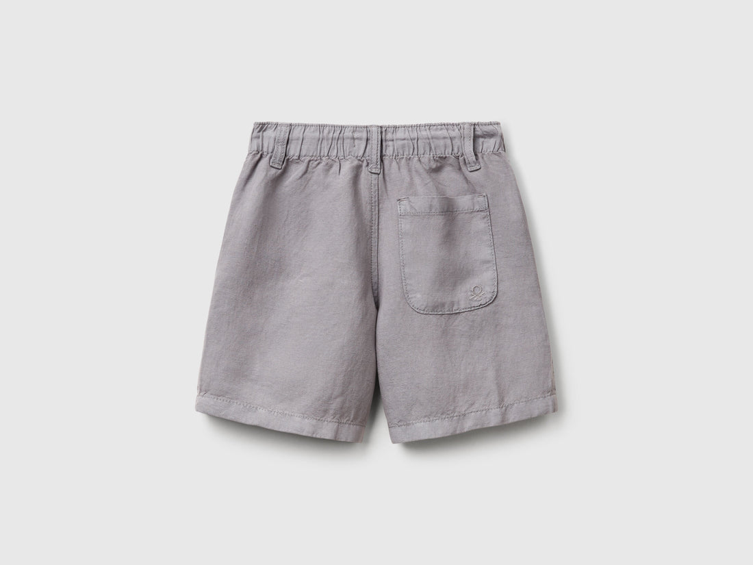 Benetton_Bermuda Shorts with Drawstring in Linen Blend_41DAG902X_71M_02