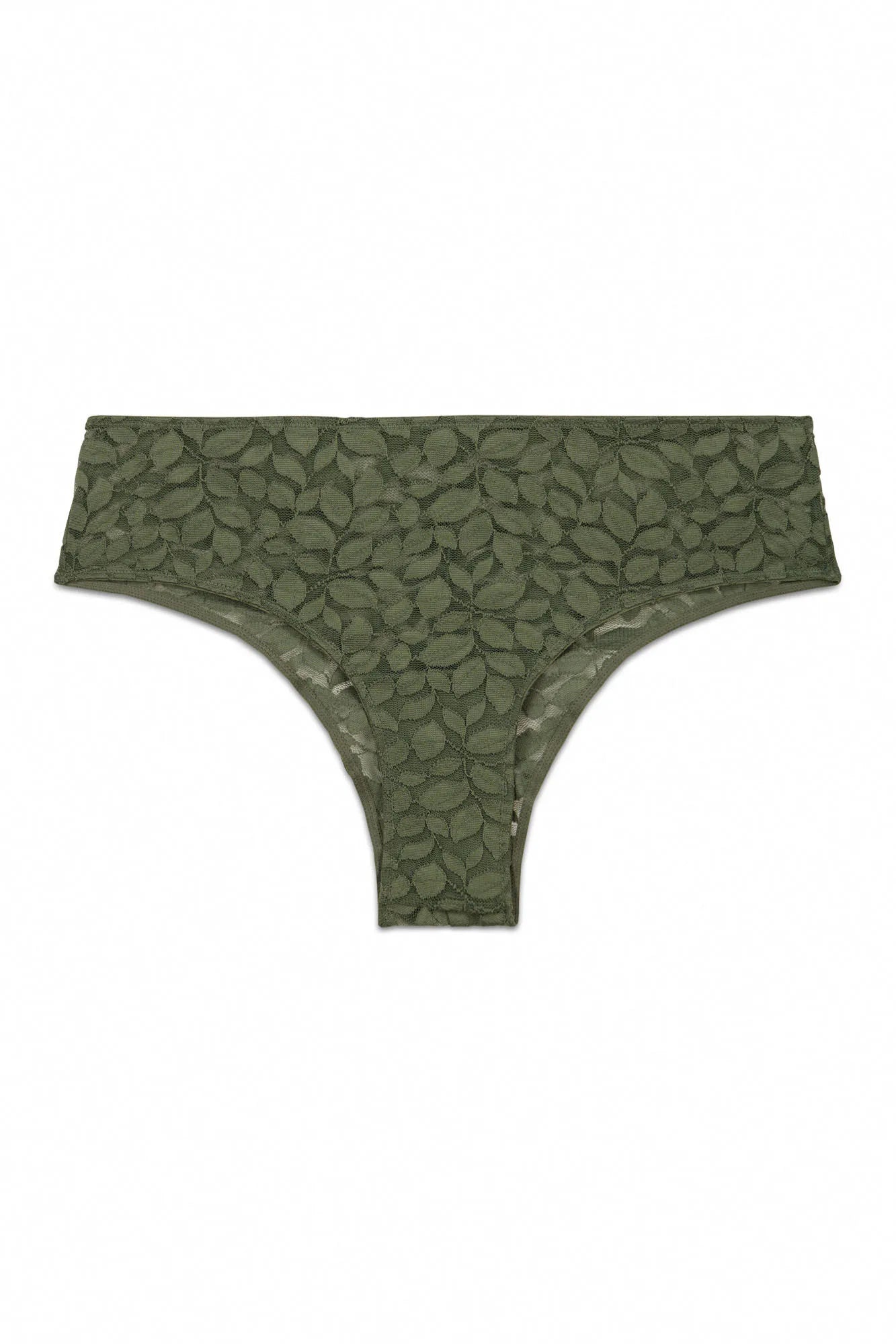 Women Secret_Dark Khaki_Khaki Lace Wide Brazilian Panty_4213732_91_06