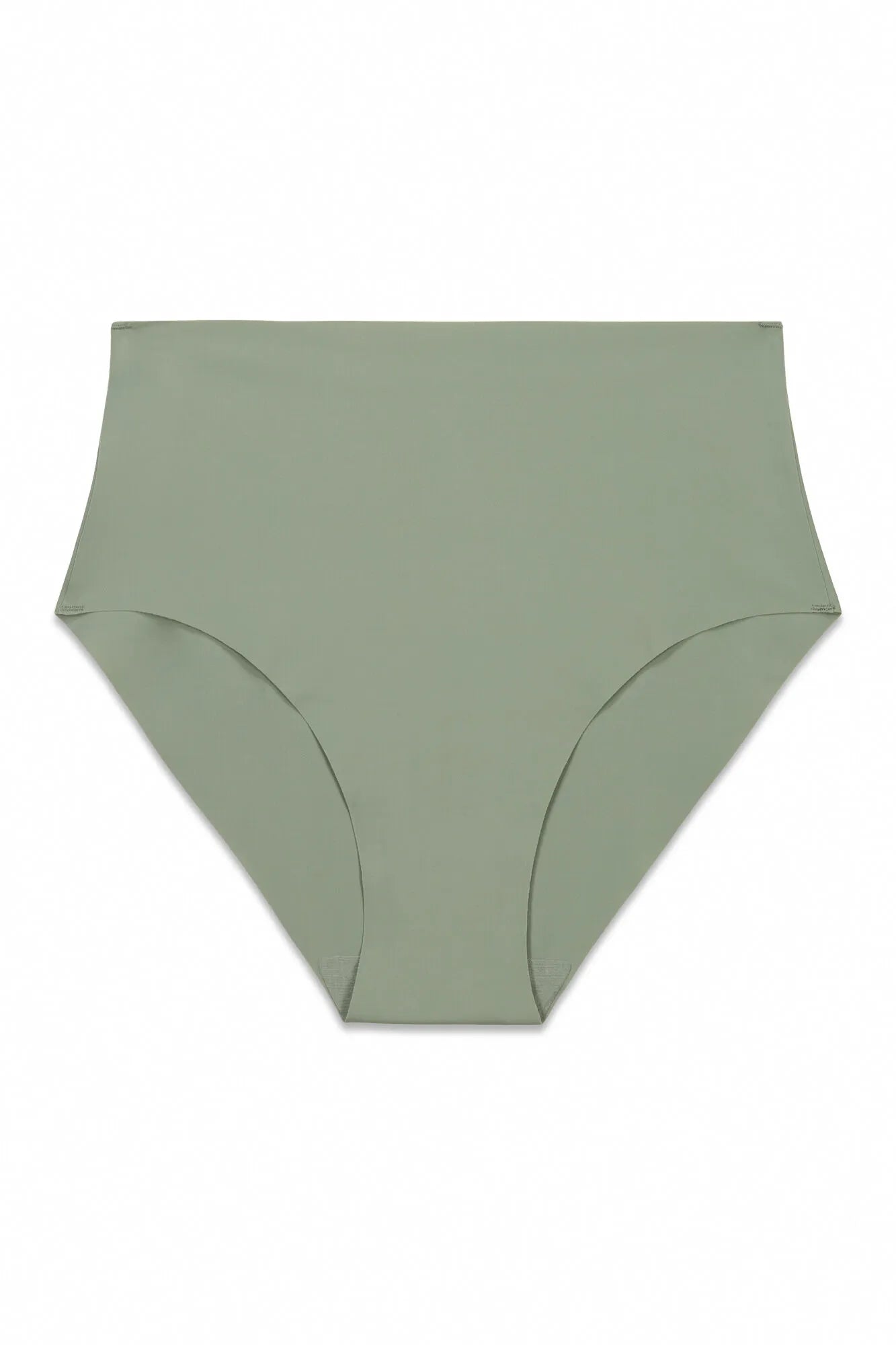 Women Secret Light Khaki Women Khaki Microfibre High-Waisted Clean Cut Panty SKU: 4213776_93 Image 06