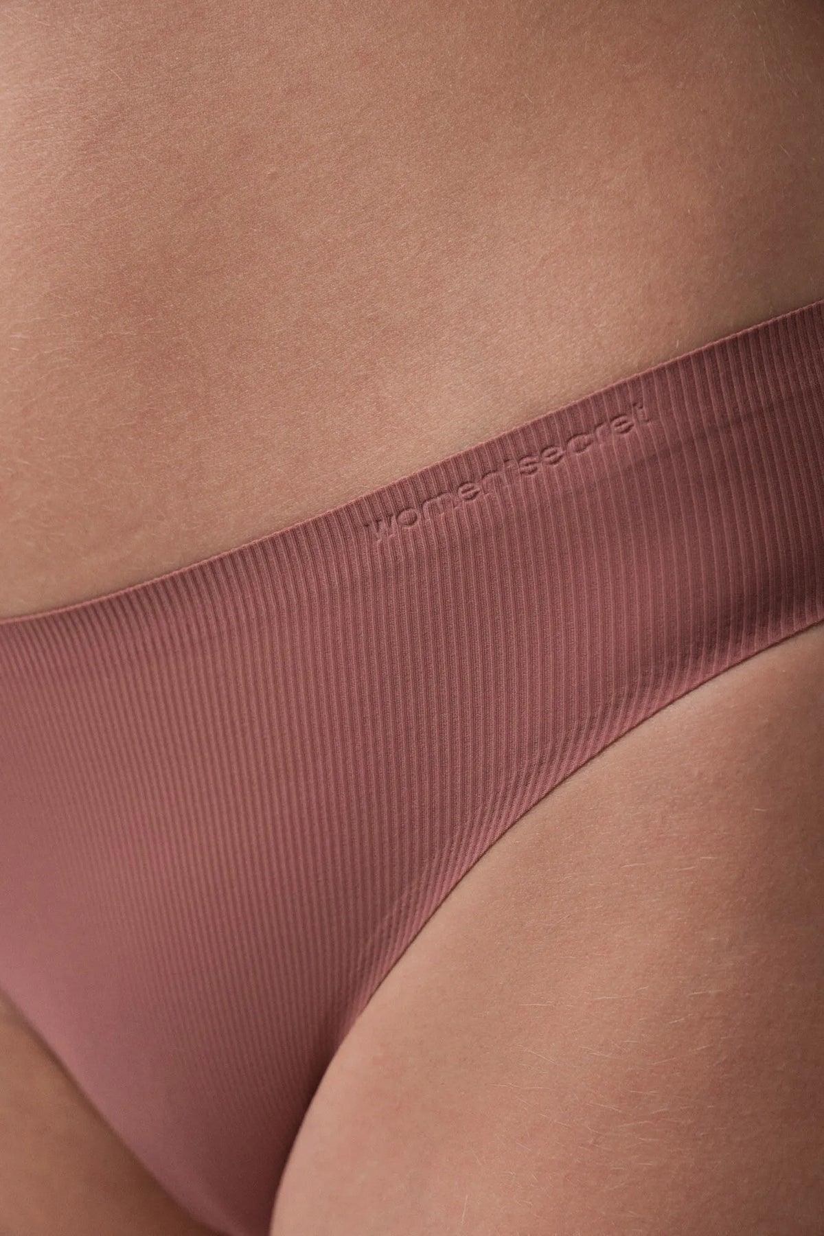 Women Secret Pink Women Pink Microfibre Ribbed Classic Panty SKU: 4214303_72 Image 03