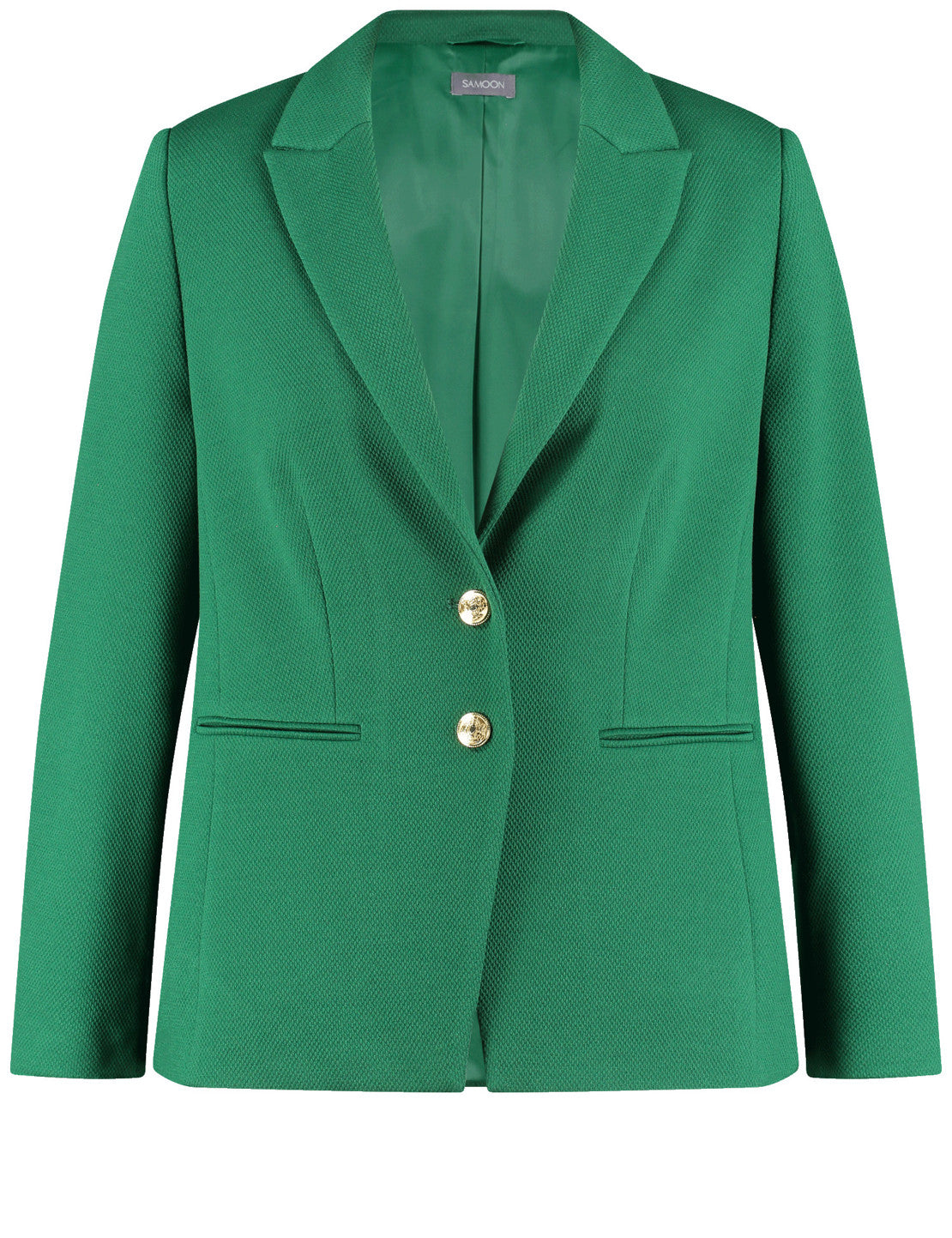 Samoon_Dark Green_Blazer Long Sleeve_430010-82018_5760_01