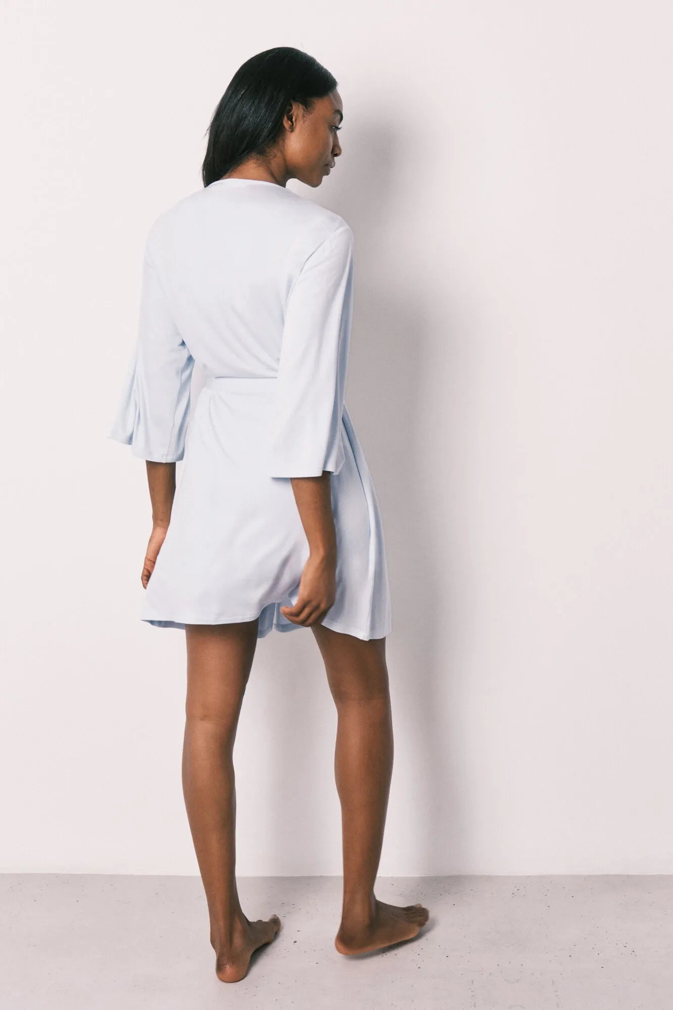 Women Secret_Light Blue_Blue Viscose Soft Touch Midi Robe_4353597_17_06