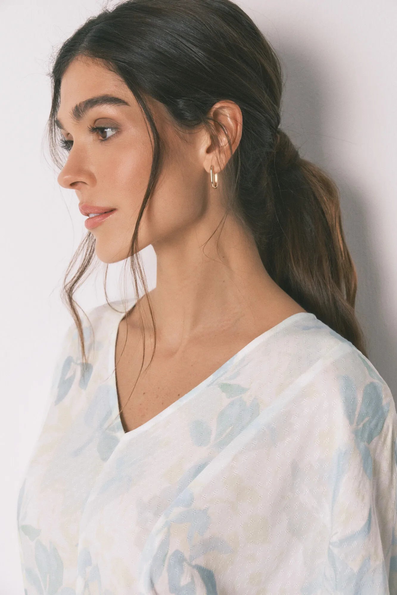 Women Secret_Ivory_Long Wrap Nightgown with Belt_4363624_96_05