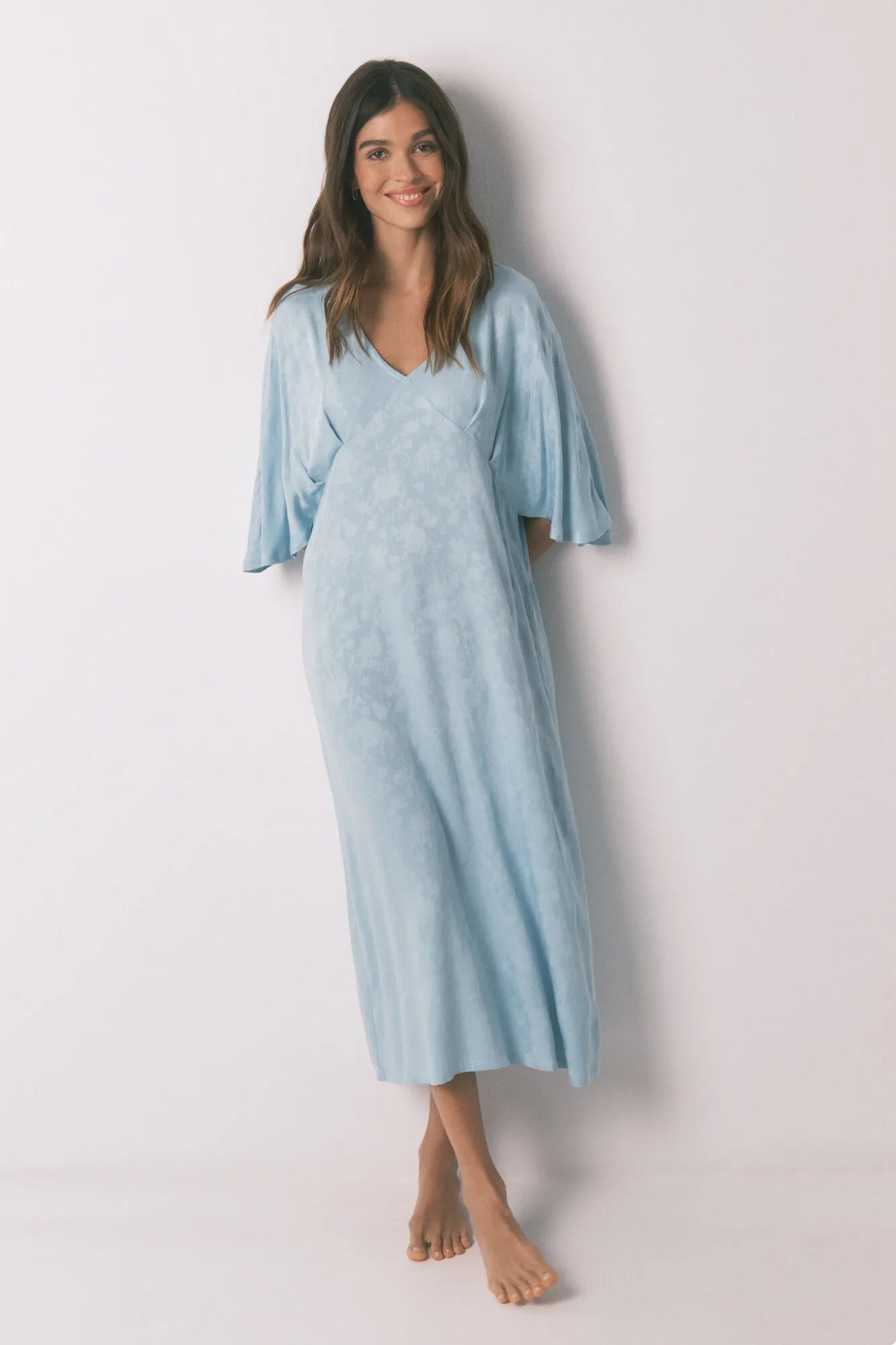 Women Secret_Ivory_Floral Jacquard Caftan Dress_4363626_96_02