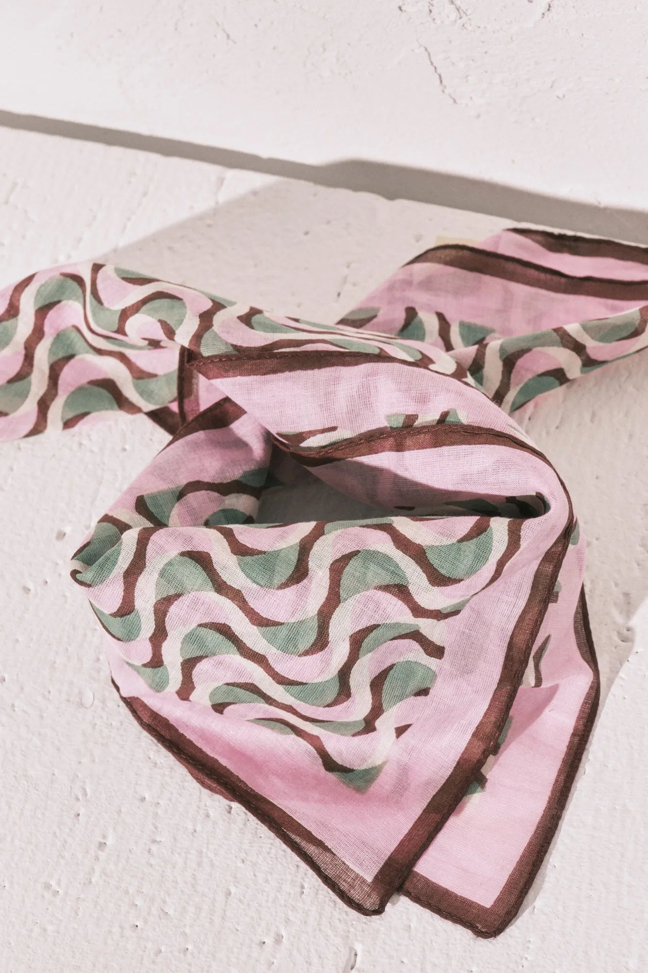 Women Secret Multicoloured Women Cotton Geometric Print Scarf SKU: 4383149_98 Image 05
