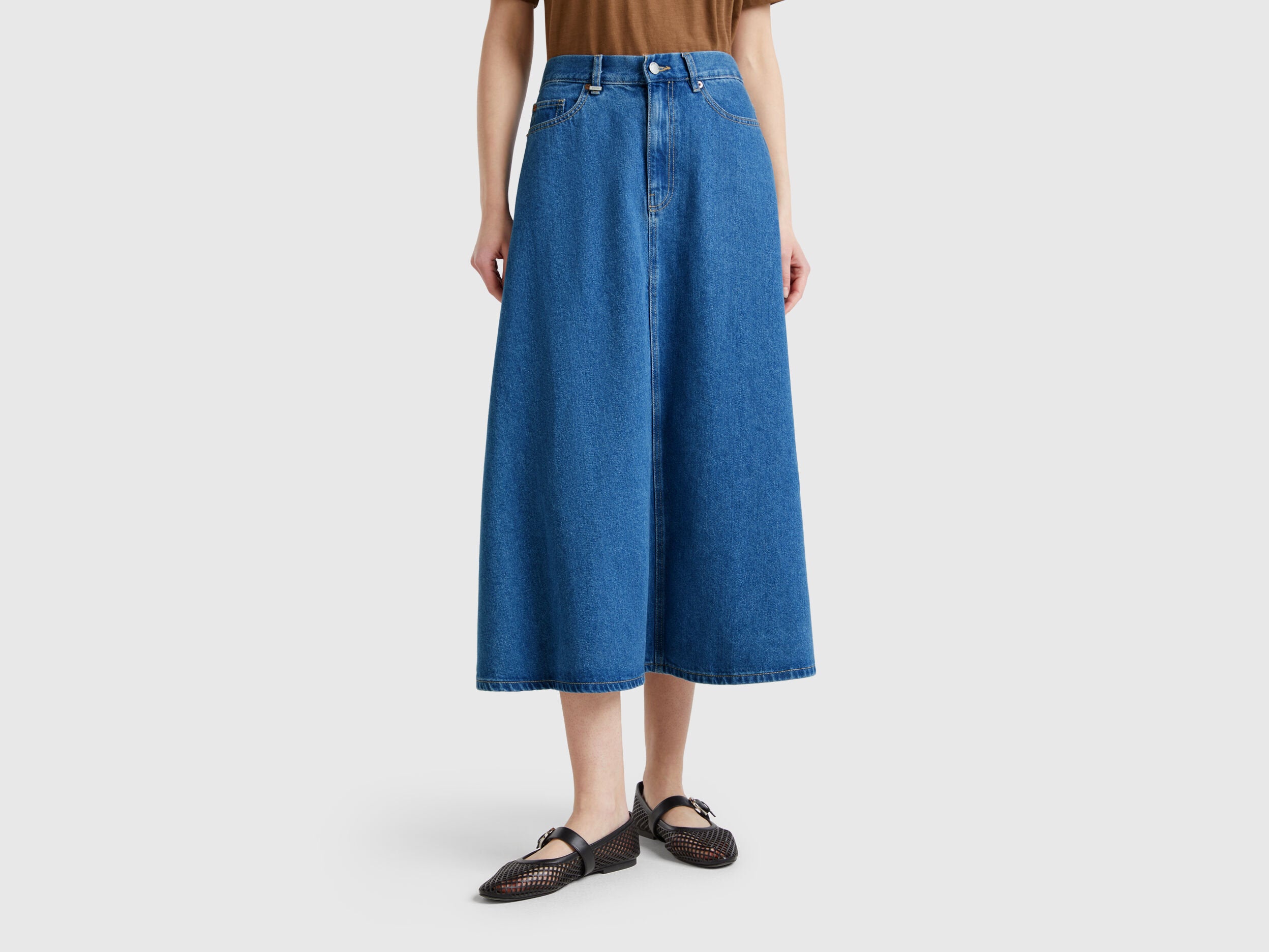 Benetton_Flared Jean Skirt_43C8D004K_902_02