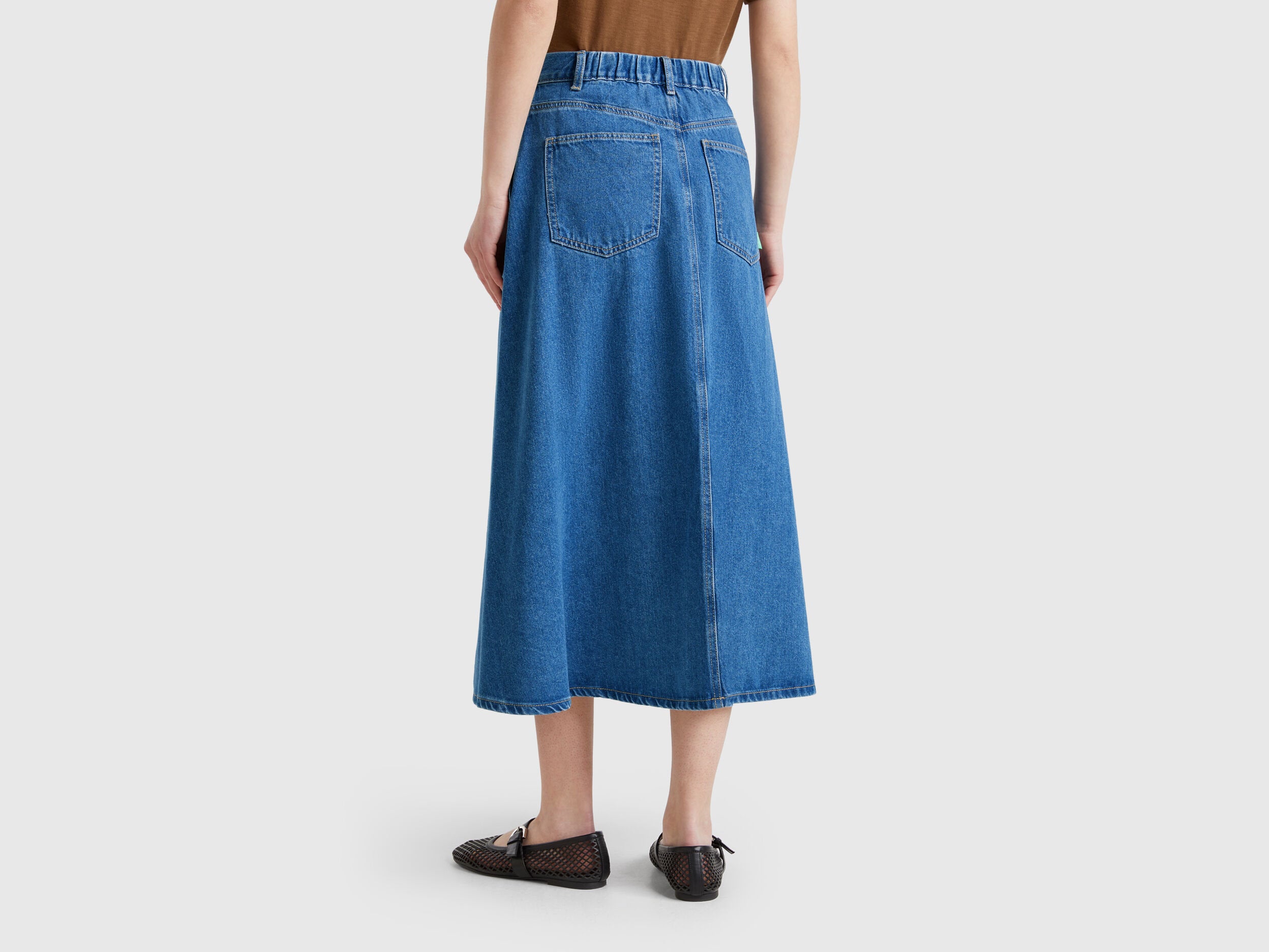 Benetton_Flared Jean Skirt_43C8D004K_902_03